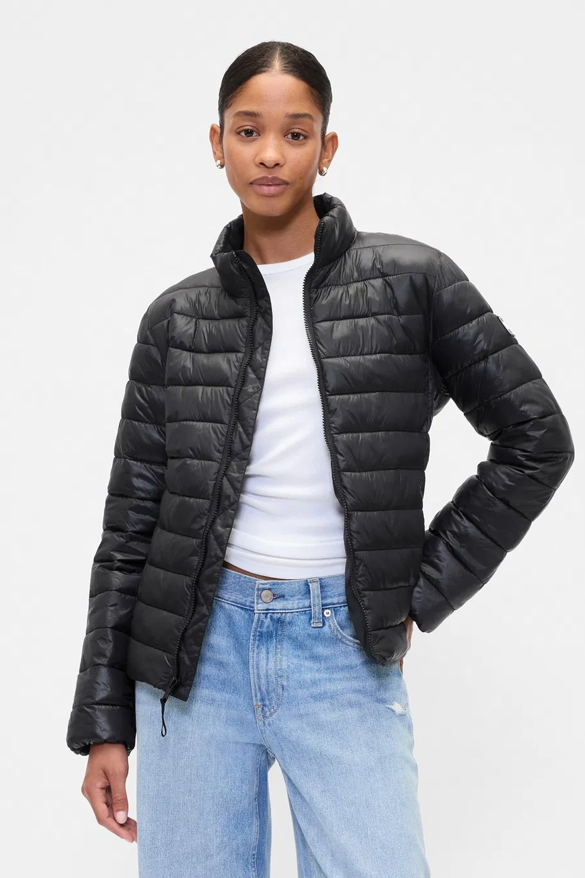 Gap V-Frch Logo Kadın Mont 791284000 Siyah