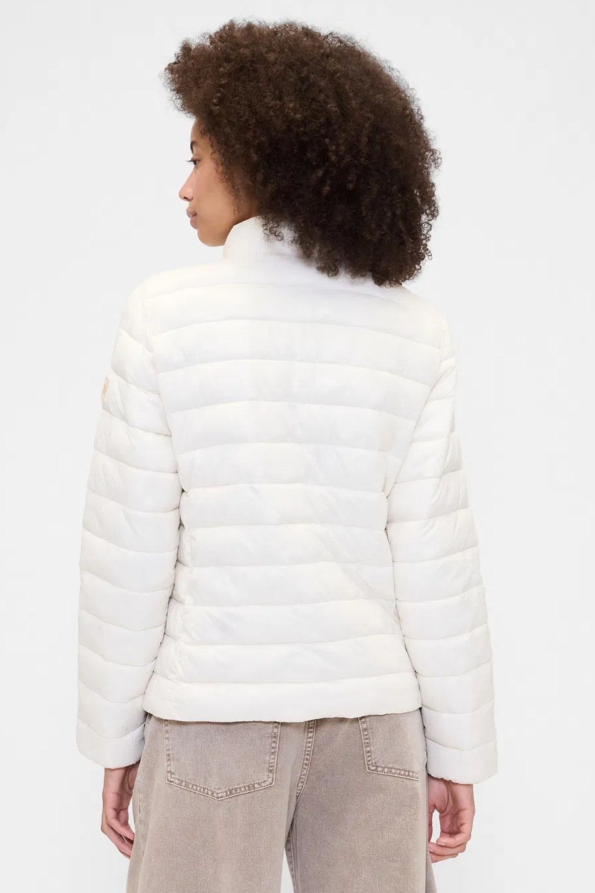 Gap V-Frch Logo Kadın Mont 791284001 Bej