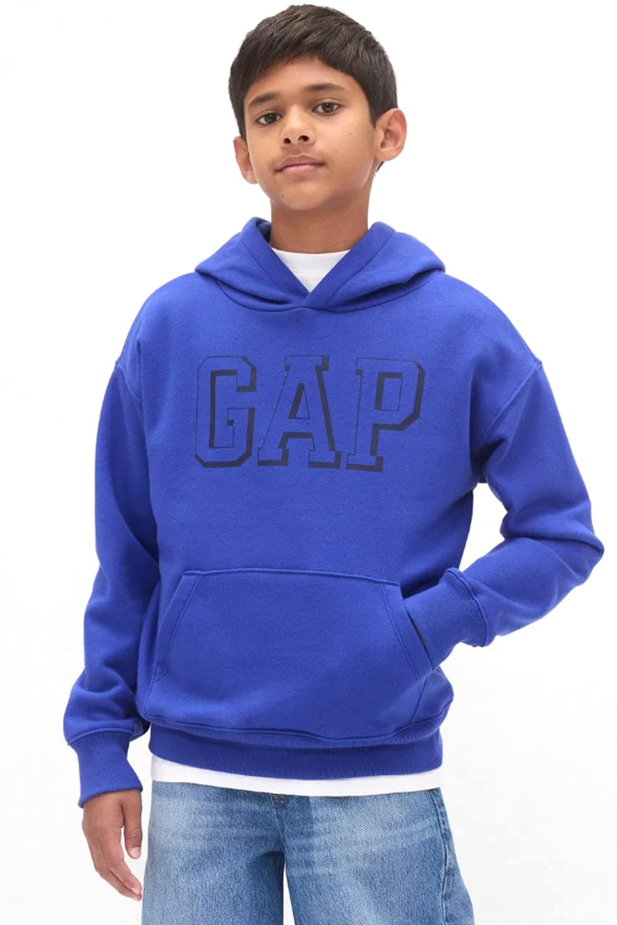 Gap V-Frch Logo Çocuk Sweatshirt 795197000 Yeşil