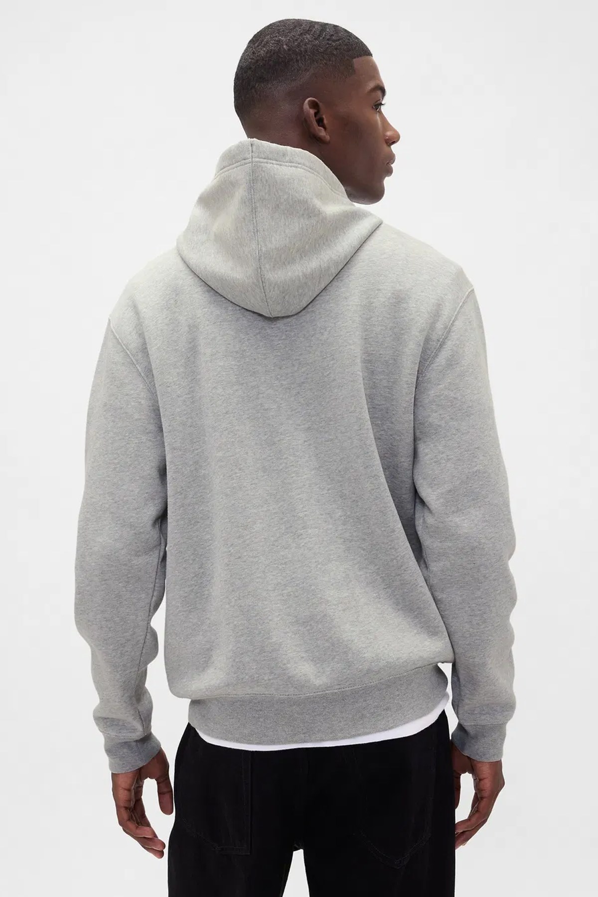 Gap V-Frch Tonal Erkek Sweatshirt 795625000 Gri