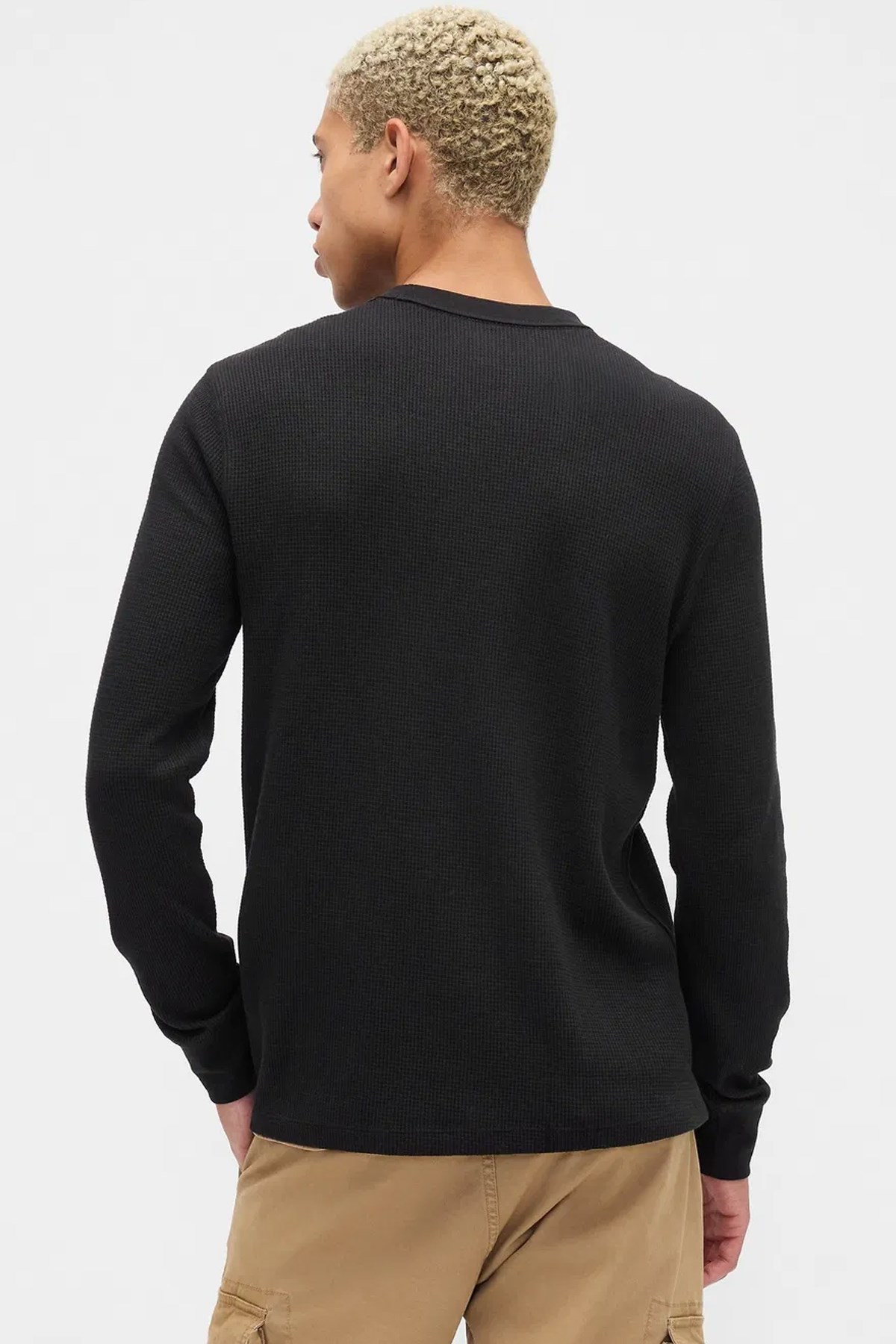 Gap V-Frch Logo Erkek Tişört 795644002 Siyah