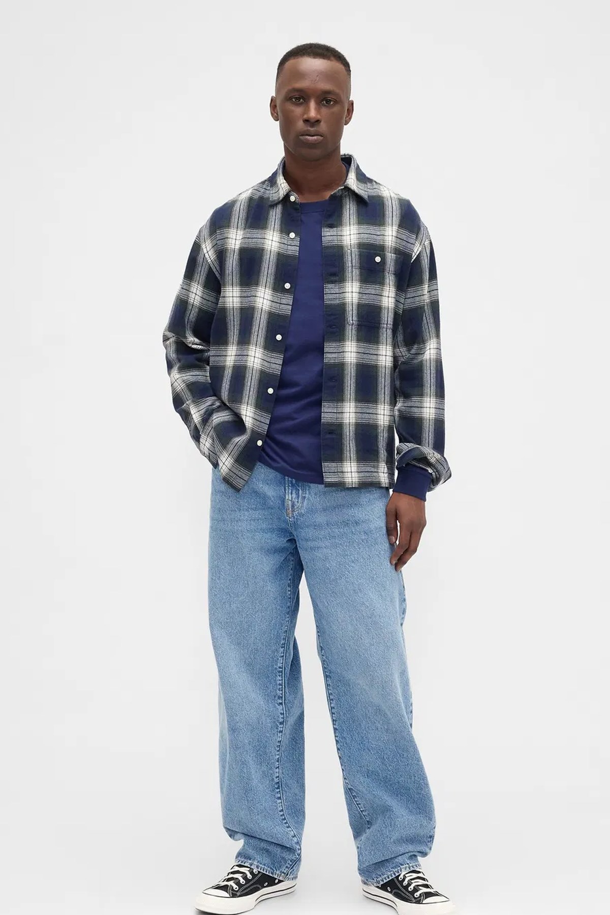 Gap V-Ls Everyday Erkek Tişört 795651000 Lacivert