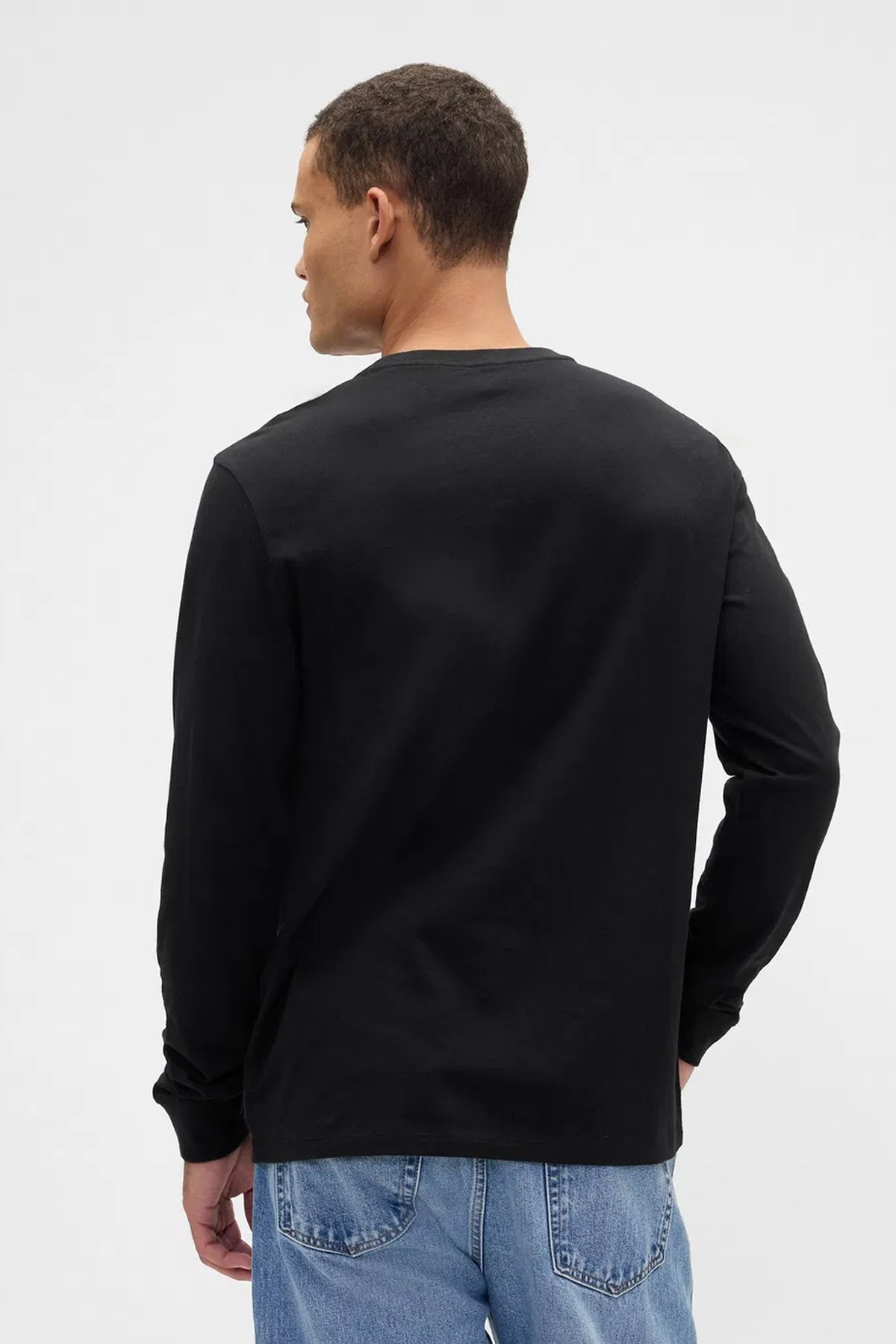 Gap V-Ls Everyday Erkek Tişört 795651002 Siyah