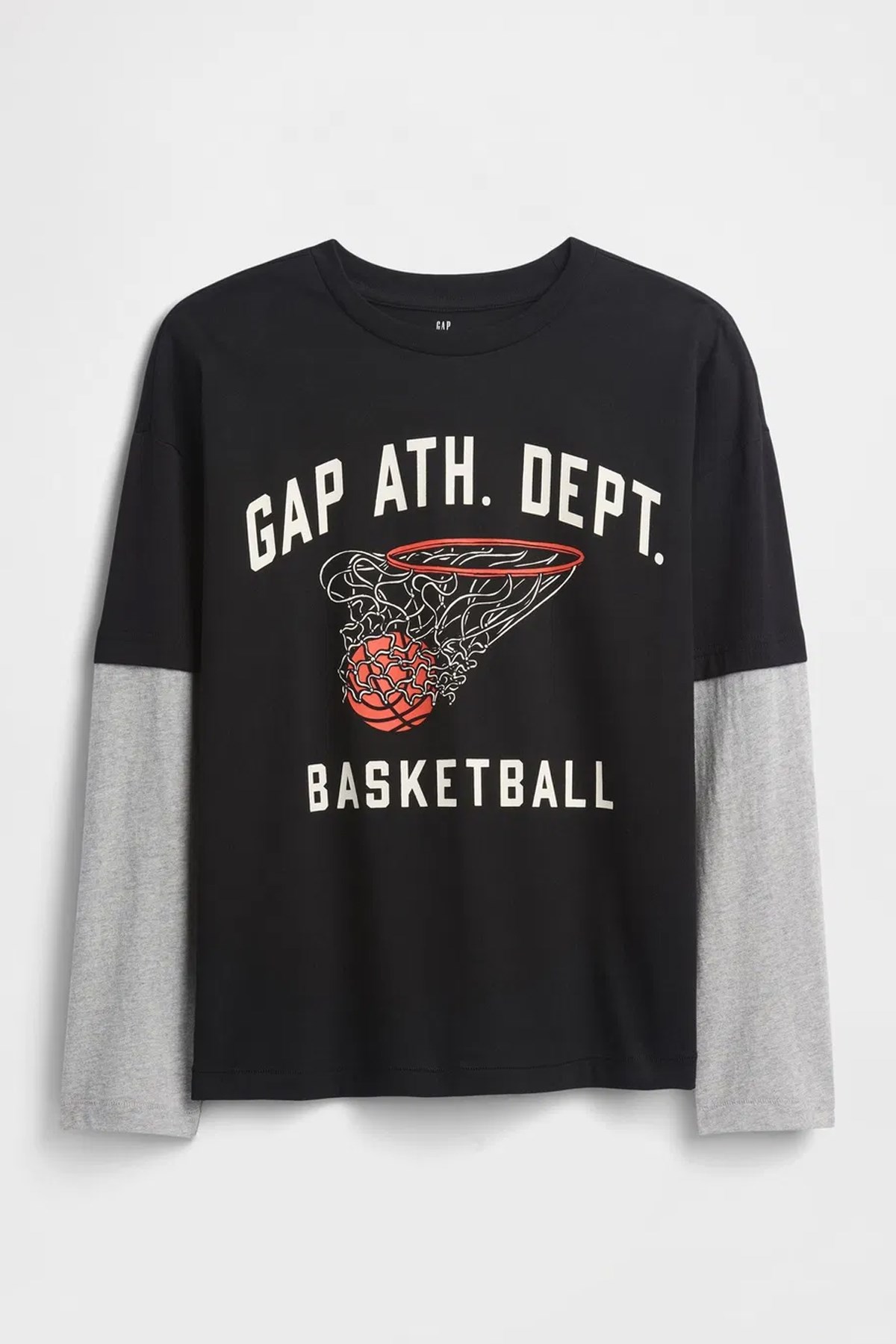 Gap V-Ls Elv Çocuk Tişört 796856002 Siyah