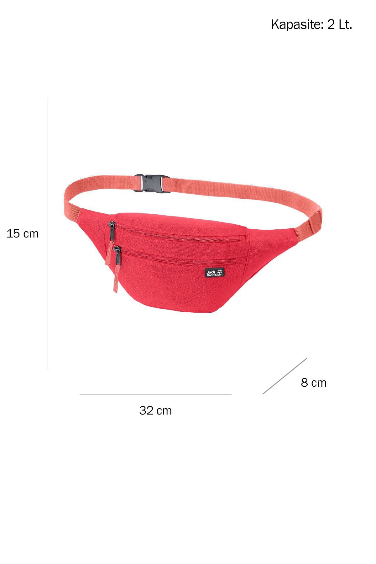Jack Wolfskin Hokus Pokus Uniseks Bel Çantası 8006721-2058 Kırmızı