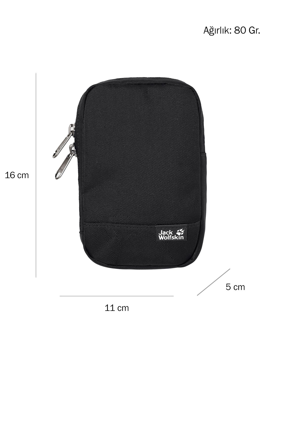 Jack Wolfskin Gadget Pouch Erkek ÇANTA 8007061-6000 Siyah