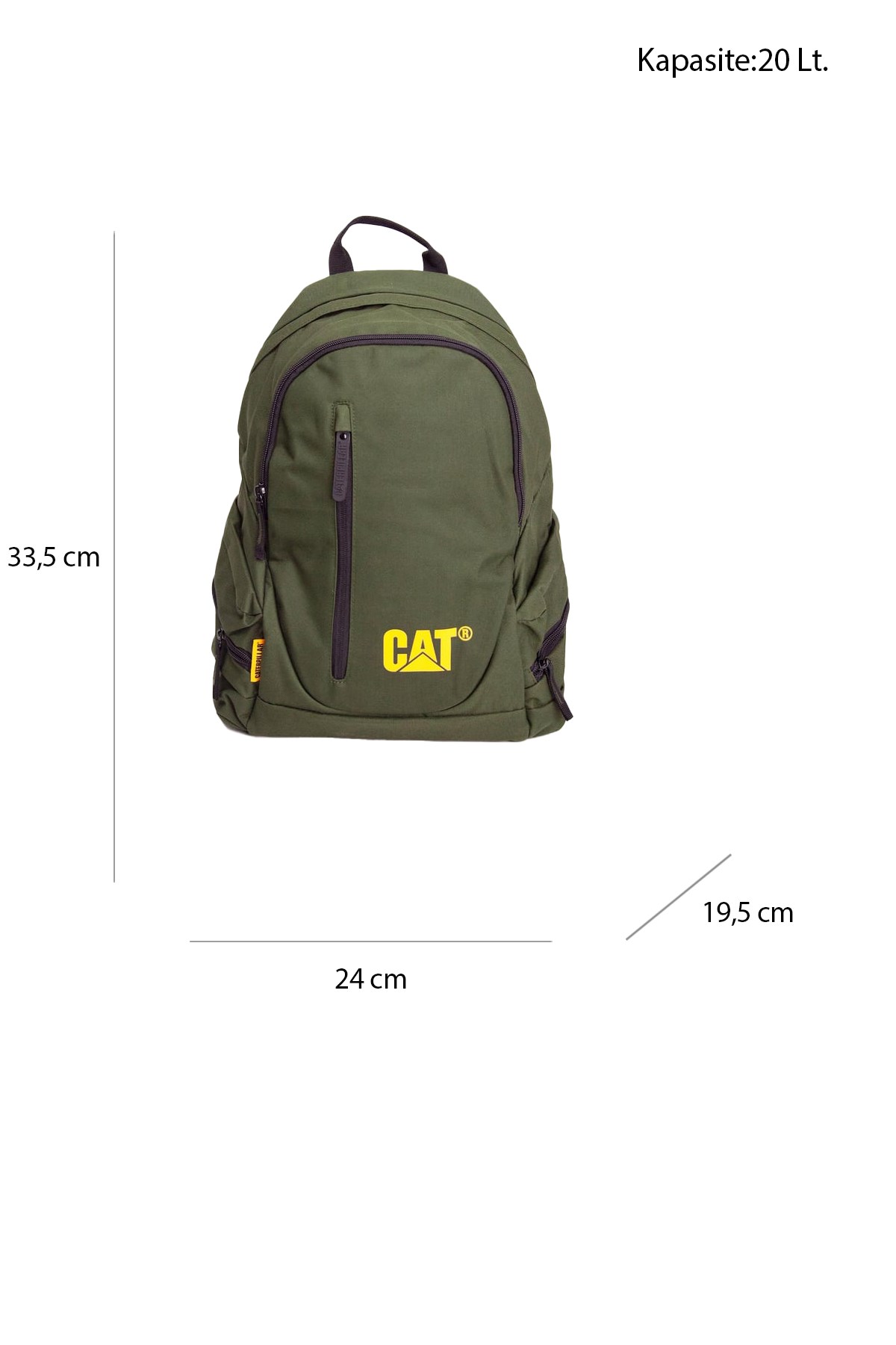 Caterpillar Unisex Sırt Çantası 20 L 83541-542 Haki