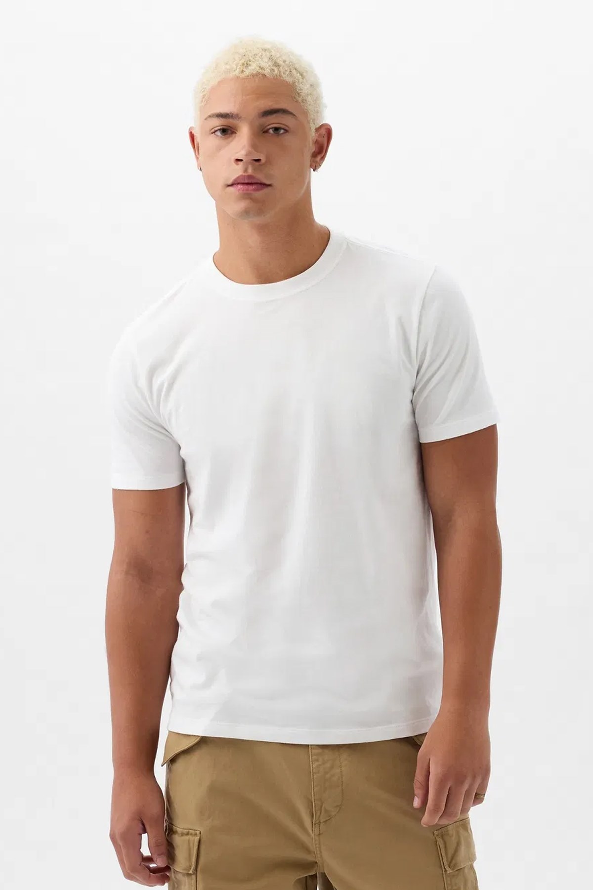 Gap V-Everyday Soft Erkek Tişört Beyaz