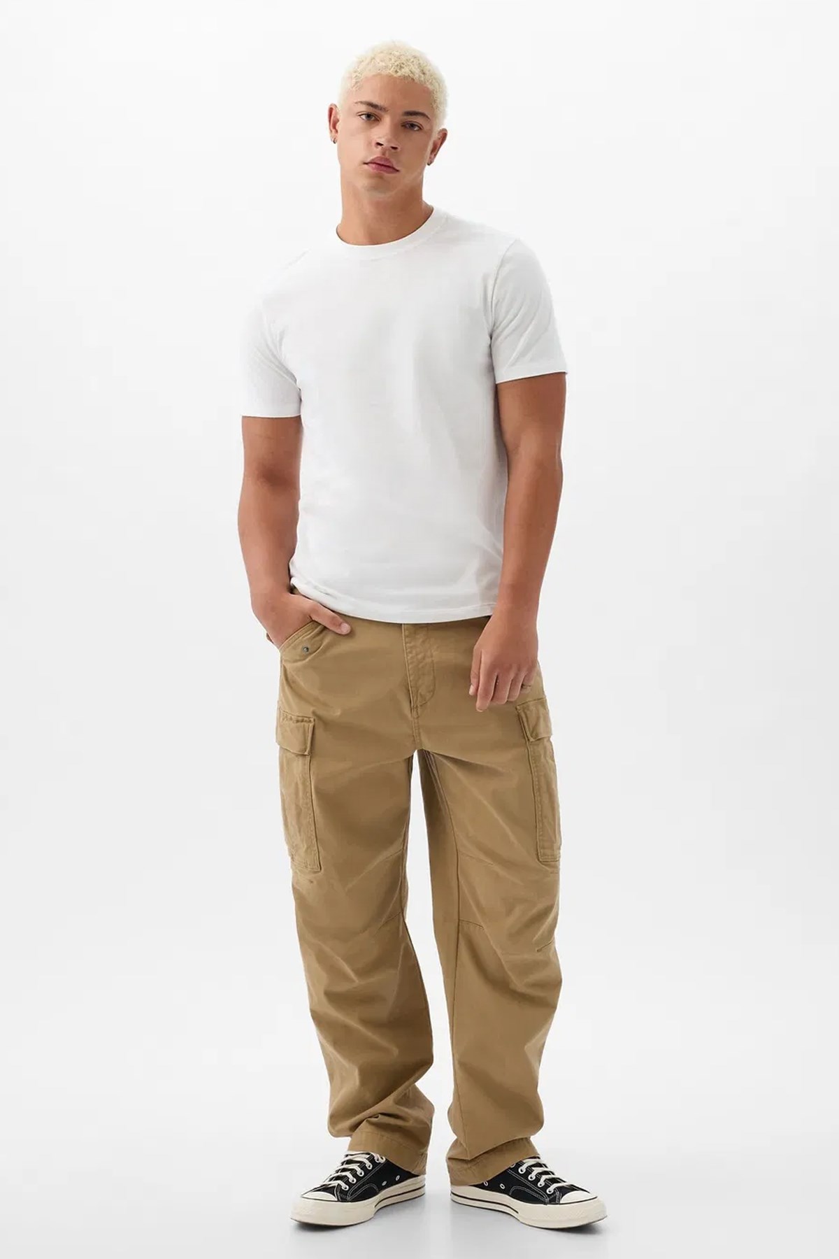 Gap V-Everyday Soft Erkek Tişört Beyaz