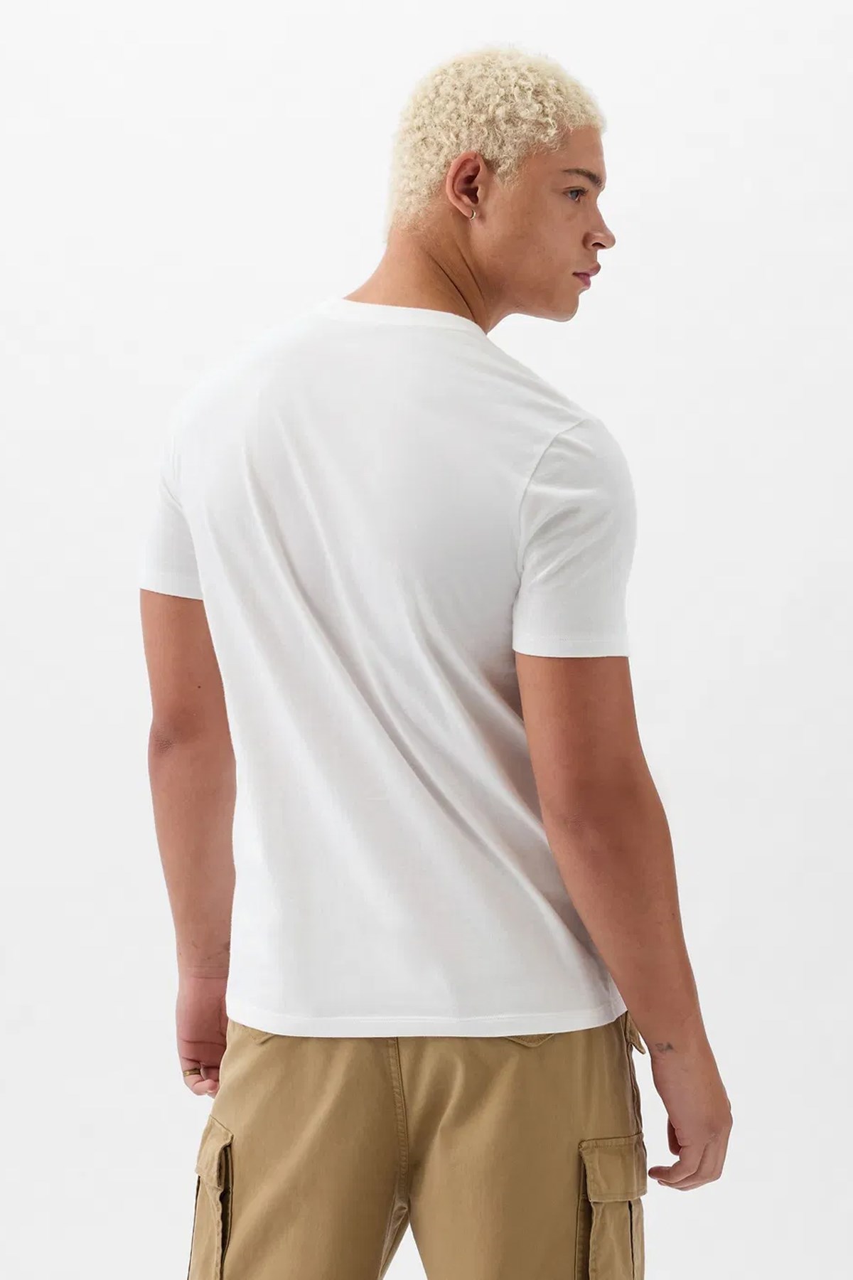 Gap V-Everyday Soft Erkek Tişört Beyaz