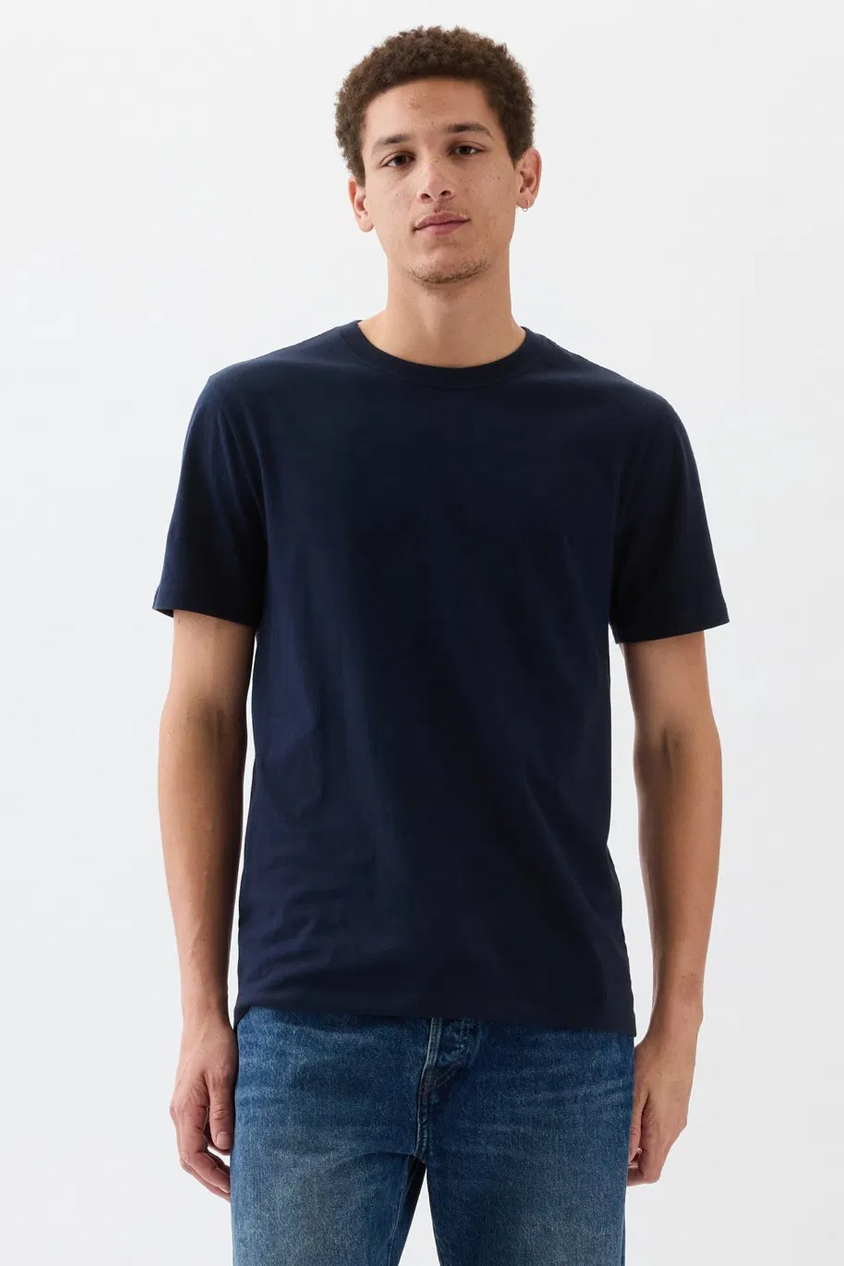 Gap V-Everyday Soft Erkek Tişört Lacivert