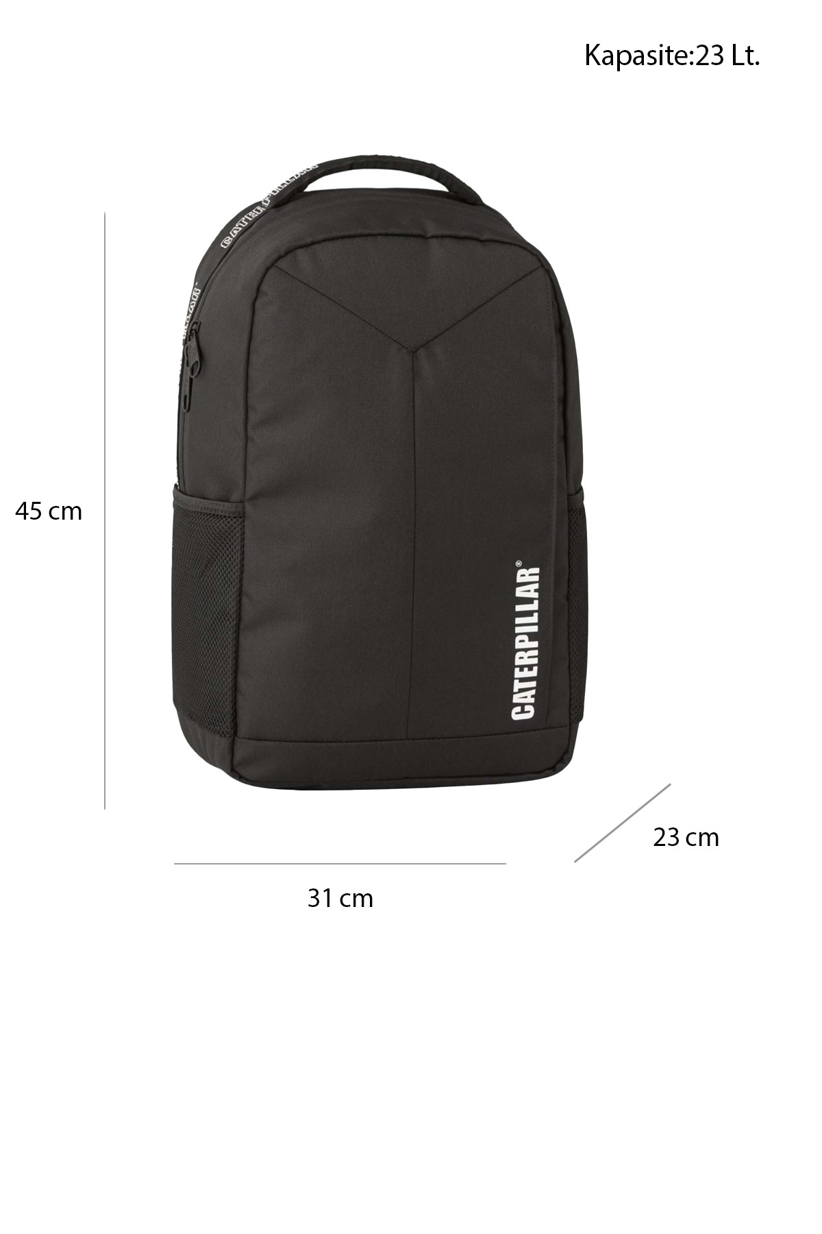Caterpillar Unisex Sırt Çantası 23 L 84353-01 Siyah