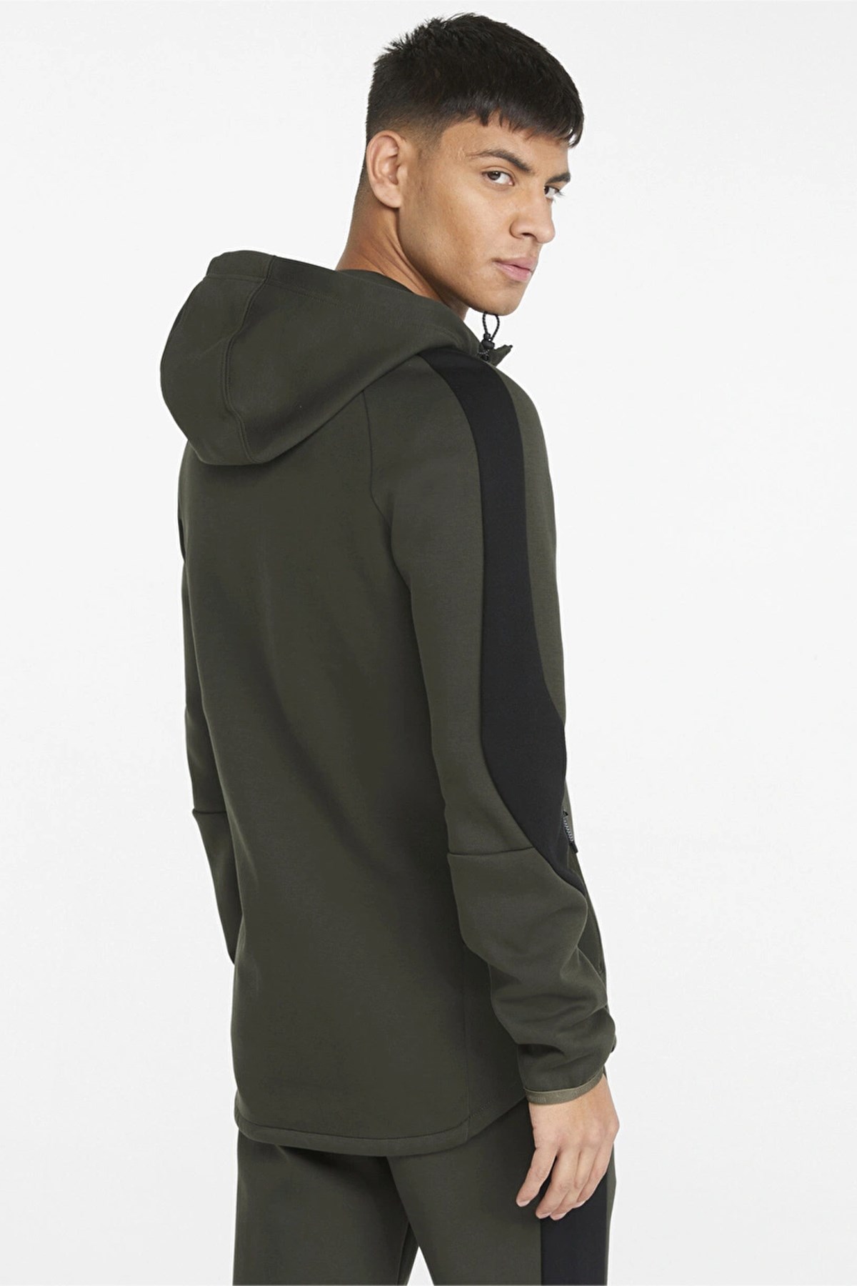 Puma Evostripe Full-Zip Erkek Fermuarlı Sweat 84740170 Antrasit