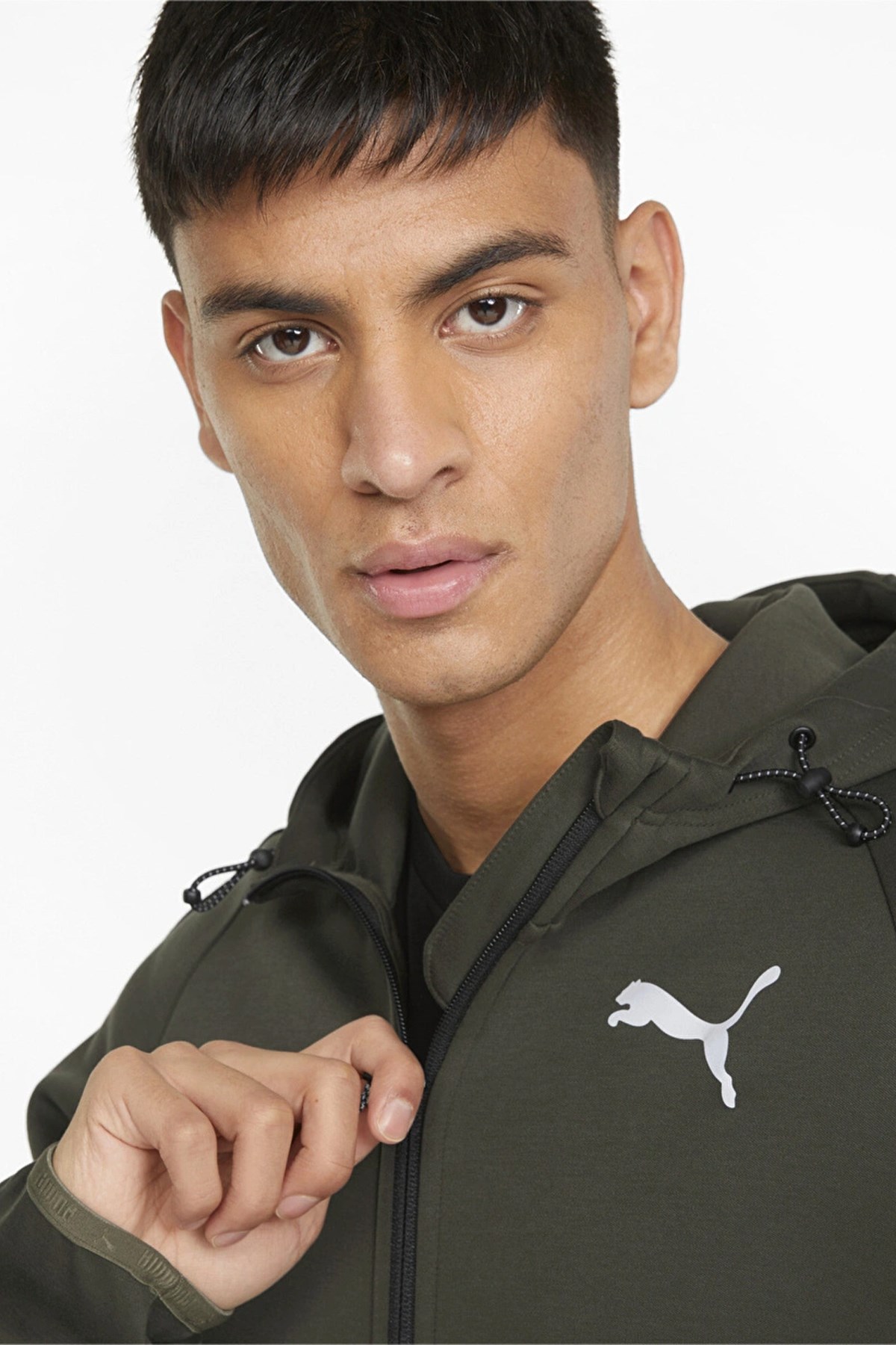 Puma Evostripe Full-Zip Erkek Fermuarlı Sweat 84740170 Antrasit