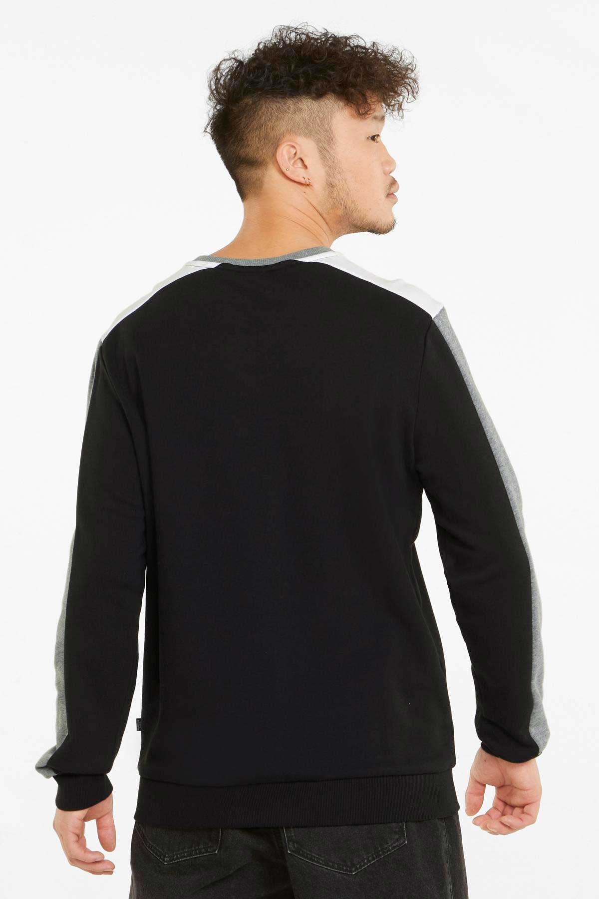 Puma Ess+ Block Erkek Sweatshirt 84742701 Siyah