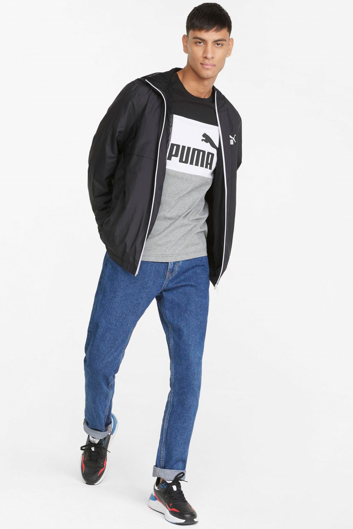 Puma Ess Solid Erkek Rüzgarlık 84748401 Siyah