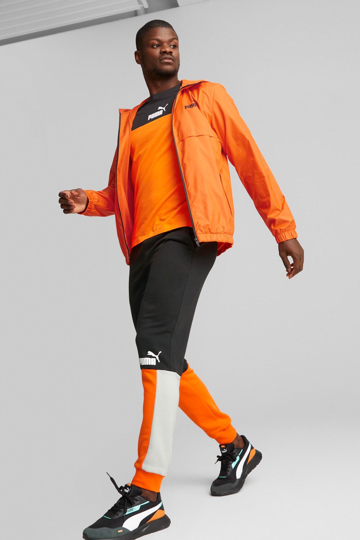 Puma ESS Solid Erkek Rüzgarlık 84748423 Turuncu