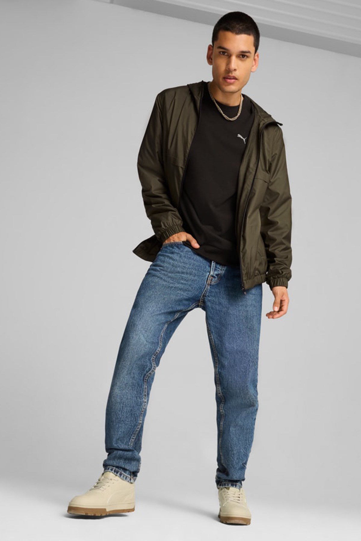 Puma Ess Solid Erkek Rüzgarlık 84748470 Haki