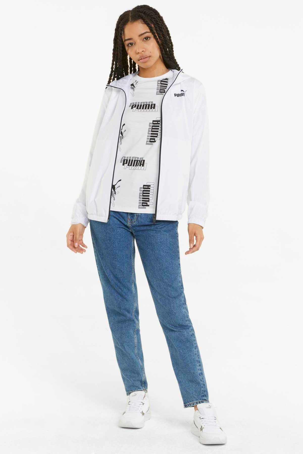 Puma ESS Solid Kadın Rüzgarlık 84749402 Beyaz