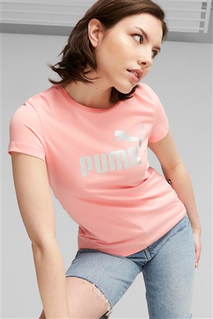 Puma Ess+ Kadın Tişört 84830365 Pembe