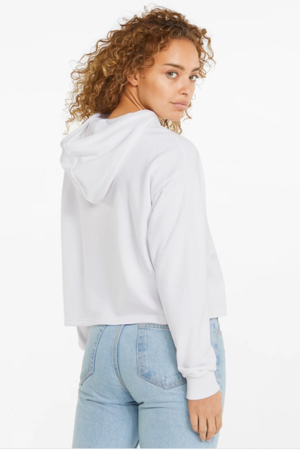 Puma Ess Kadın Crop Sweatshirt 84830502 Beyaz