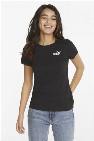 Puma Ess Embroidery Kadın Tişört 84833101 Siyah