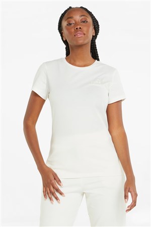 Puma Ess Embroidery Kadın Tişört 84833199 Beyaz