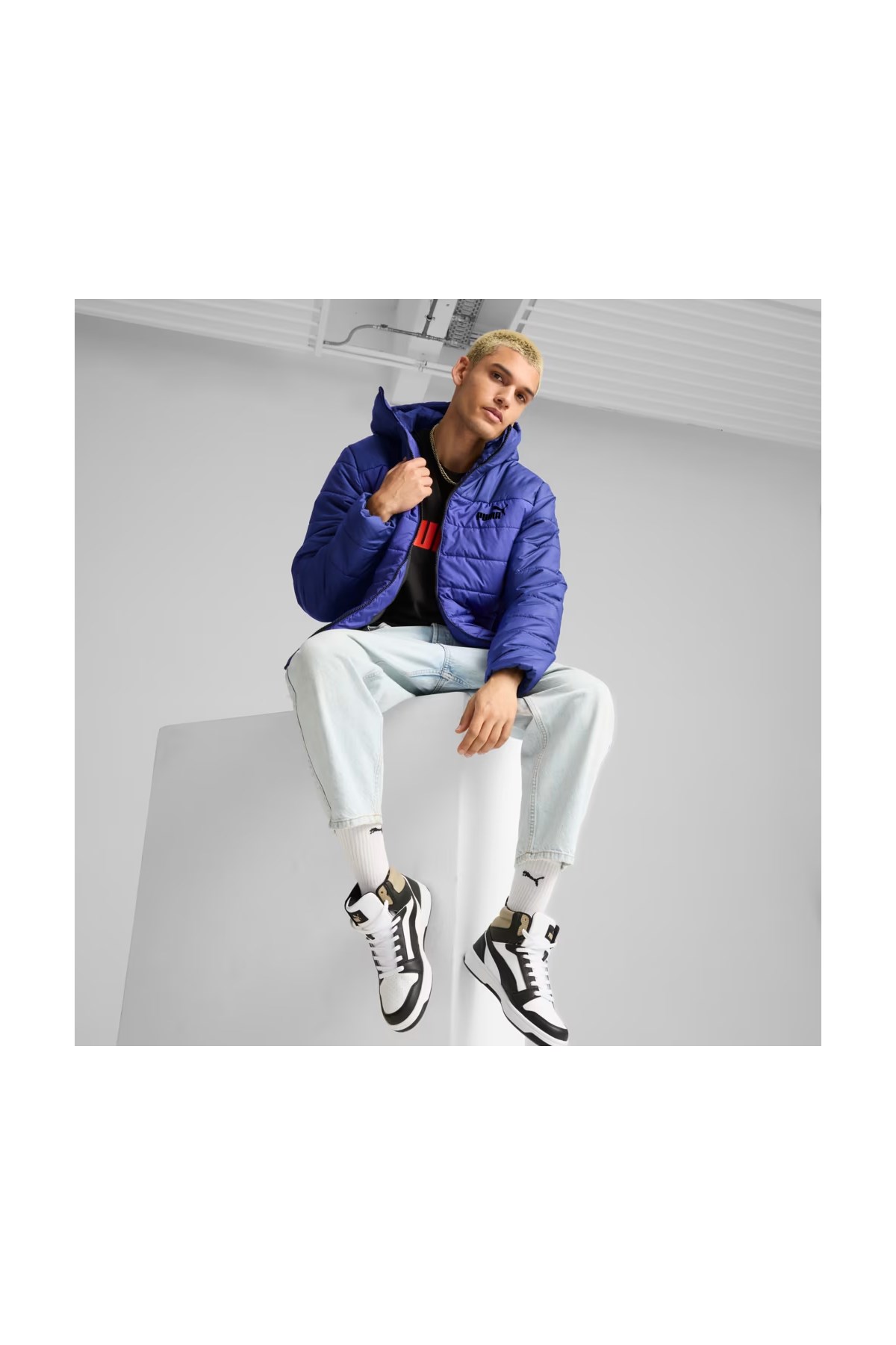 Puma Ess Padded Erkek Mont 84893827 Mor