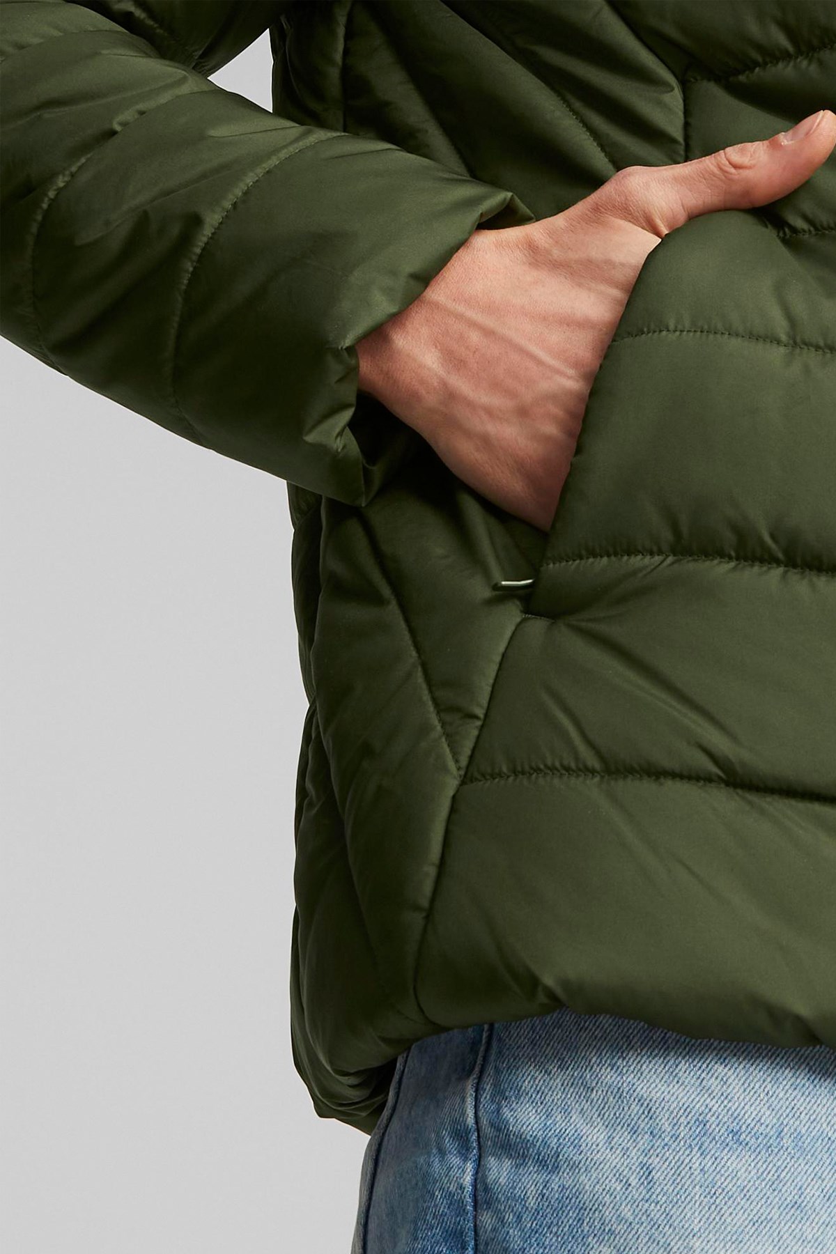 Puma Ess Hooded Erkek Mont 84893831 Yeşil