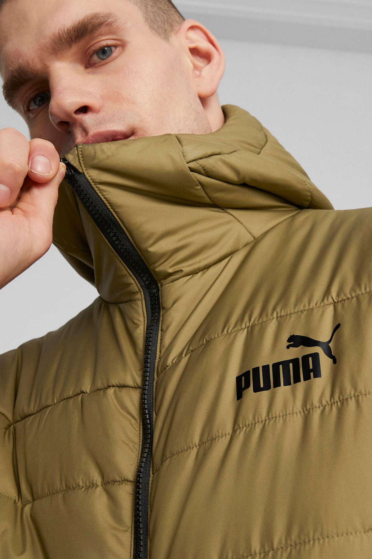 Puma Ess Hooded Erkek Mont 84893893 Kahverengi