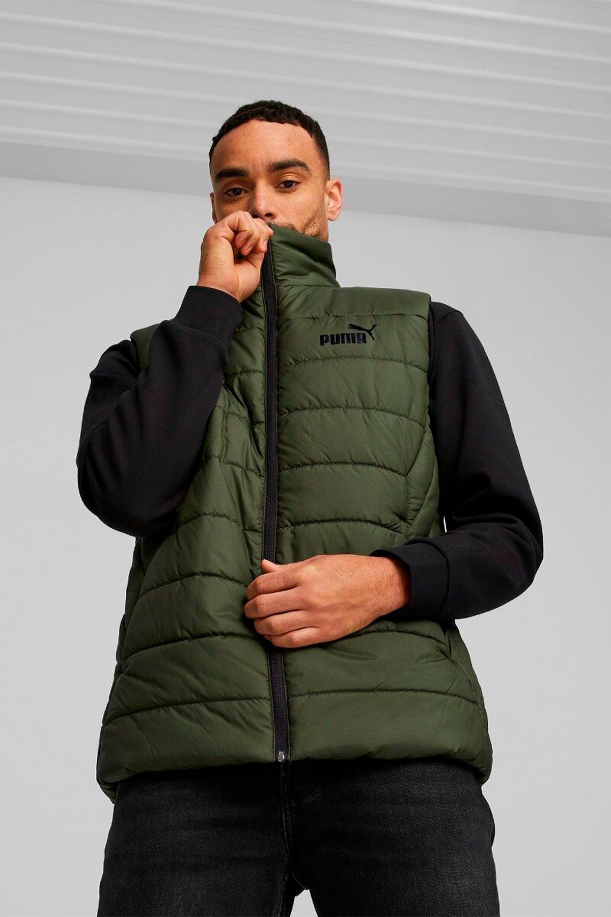 Puma Ess Padded Vest Erkek Şişme Yelek 84893931 Haki