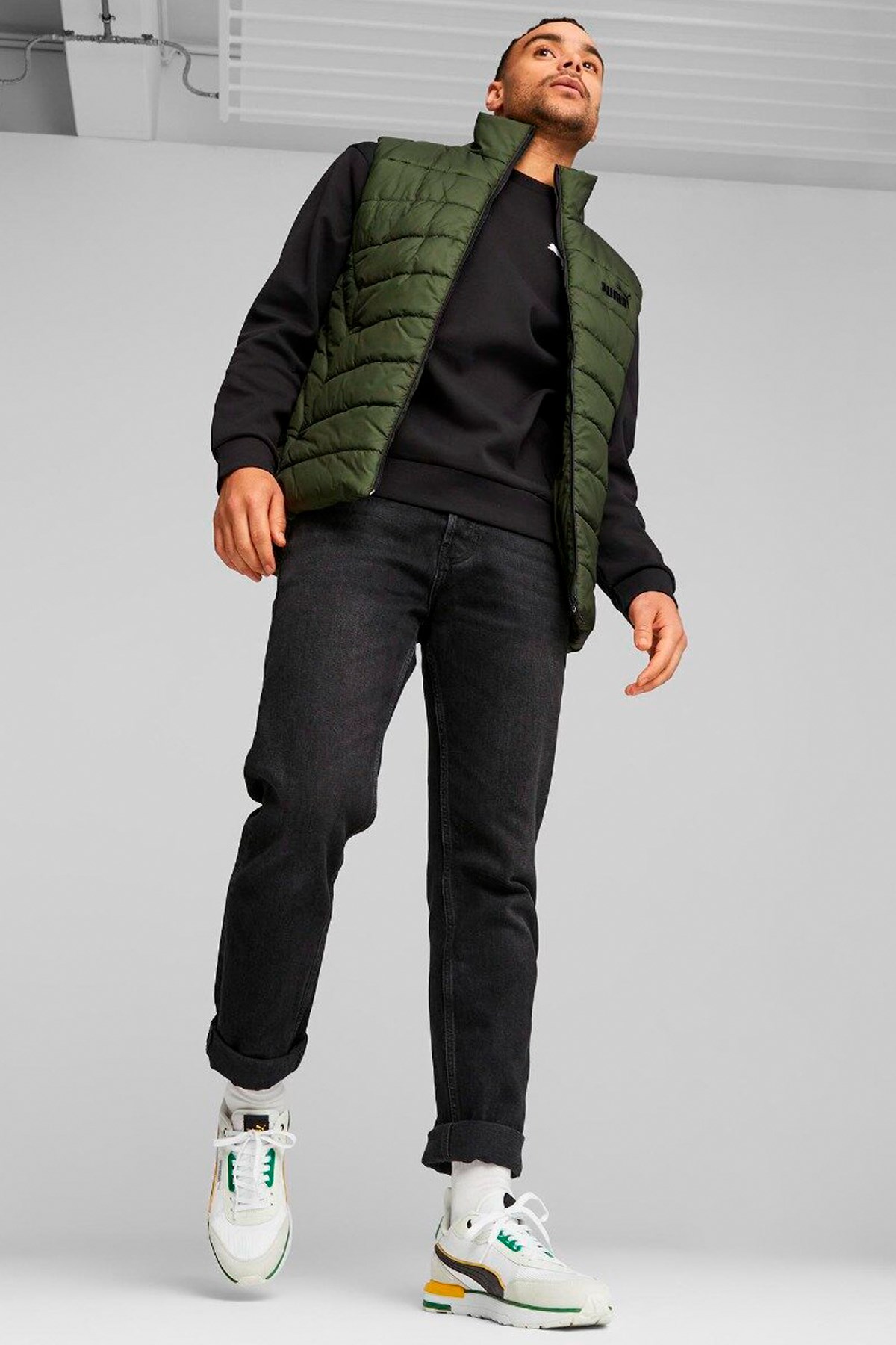 Puma Ess Padded Vest Erkek Şişme Yelek 84893931 Haki