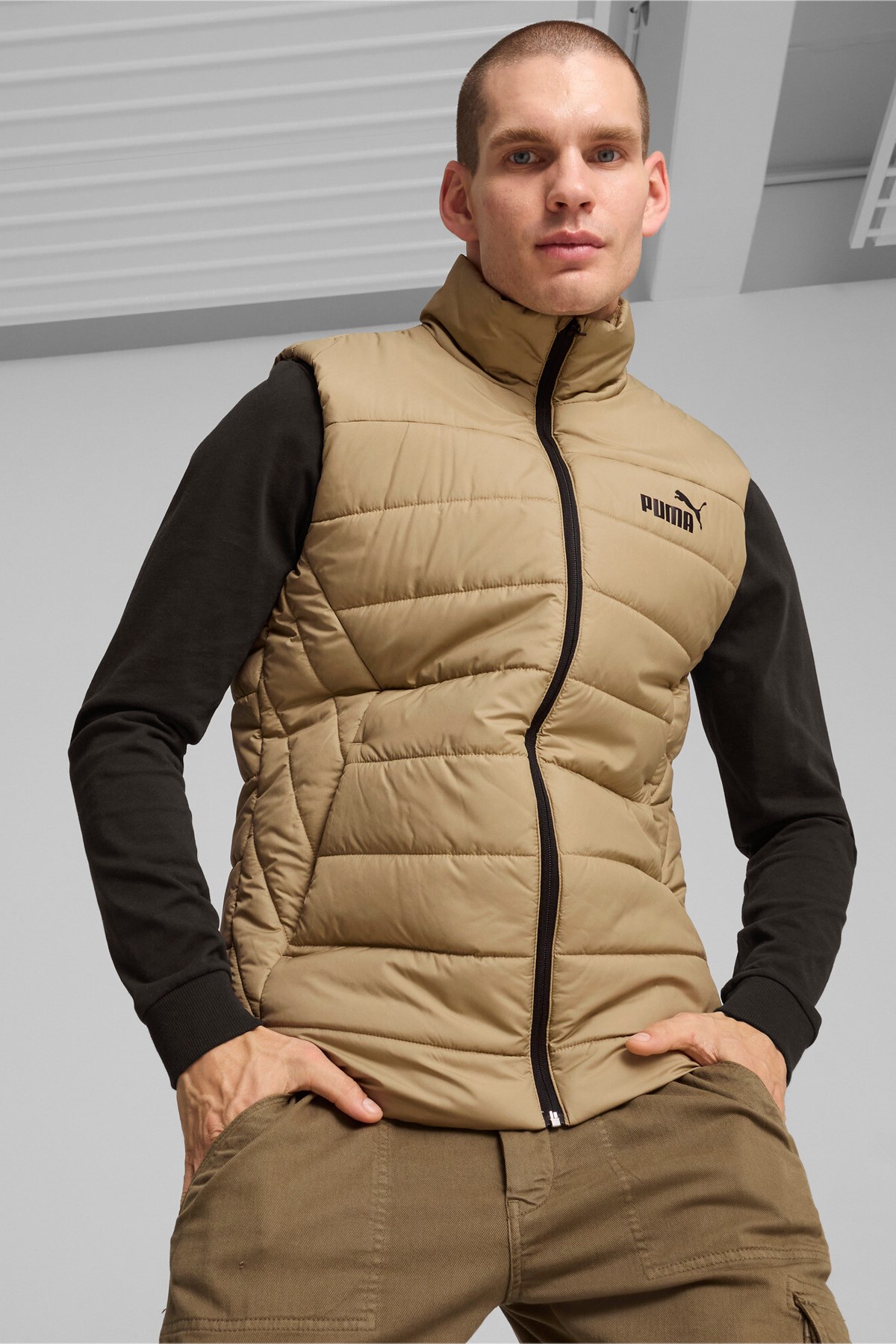 Puma Ess Padded Erkek Yelek 84893967 Bej