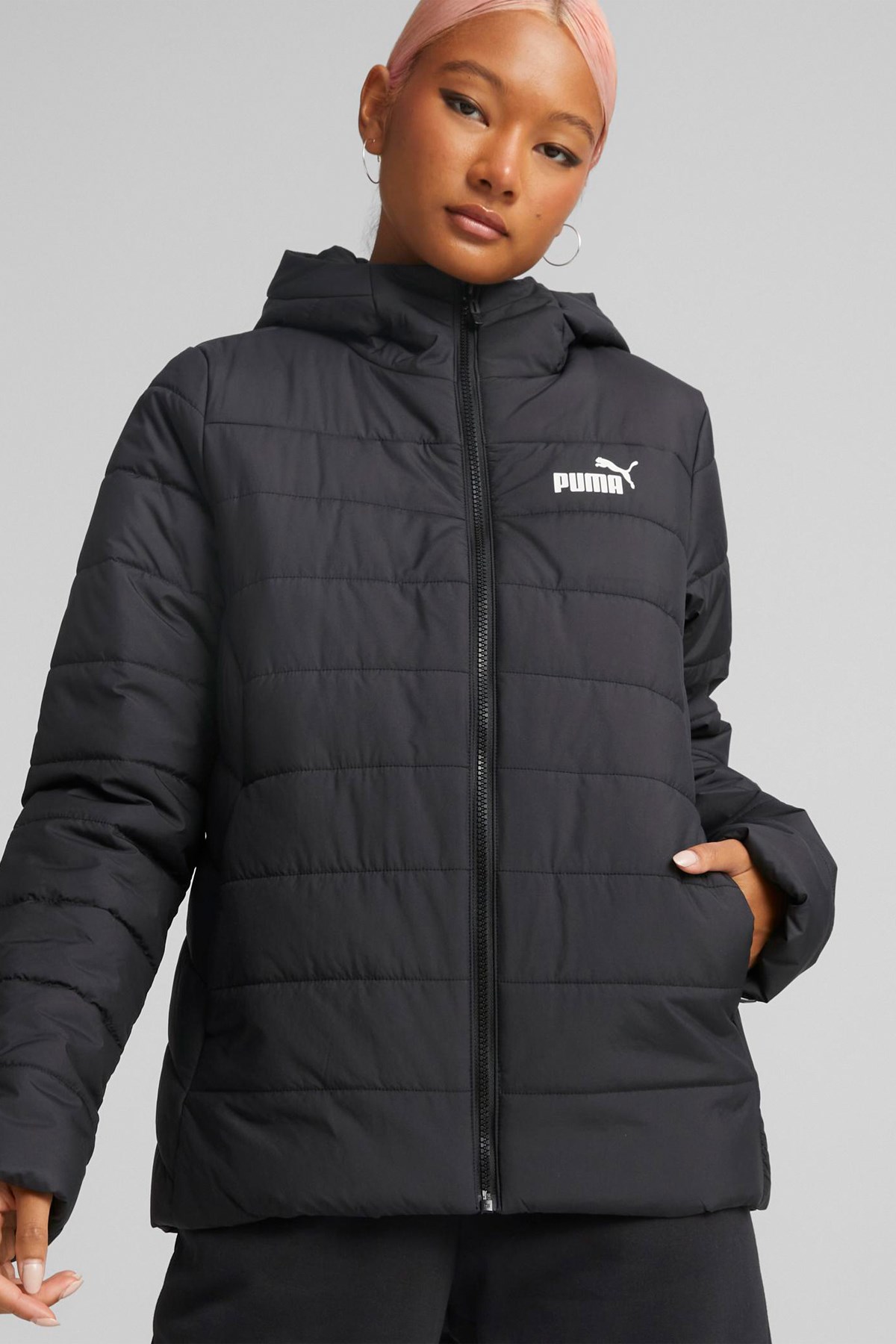 Puma Ess Hooded Kadın Şişme Mont 84894001 Siyah