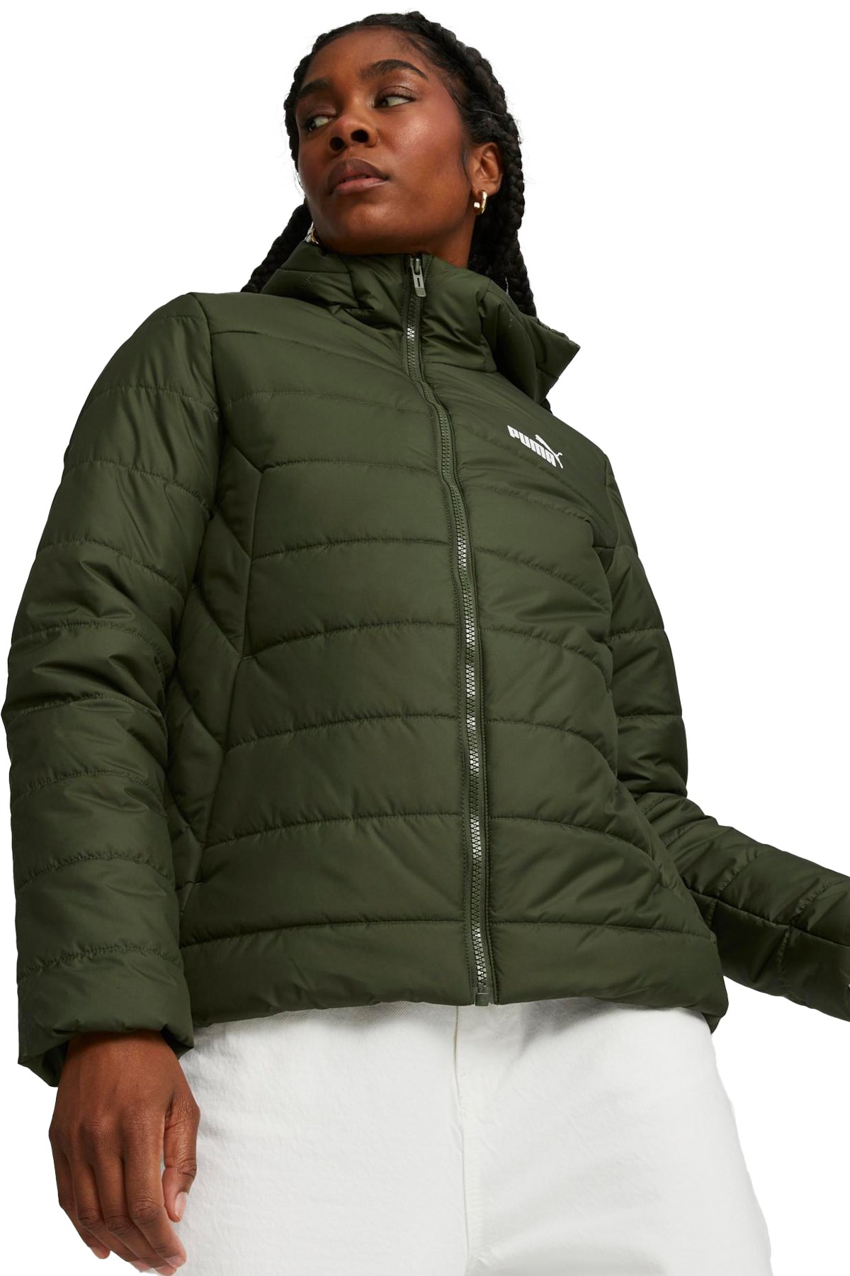 Puma Ess Hooded Kadın Mont 84894031 Yeşil