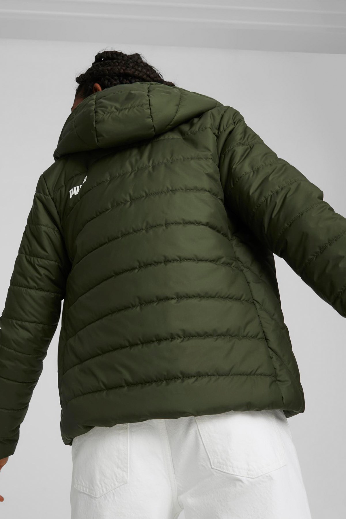 Puma Ess Hooded Kadın Mont 84894031 Yeşil