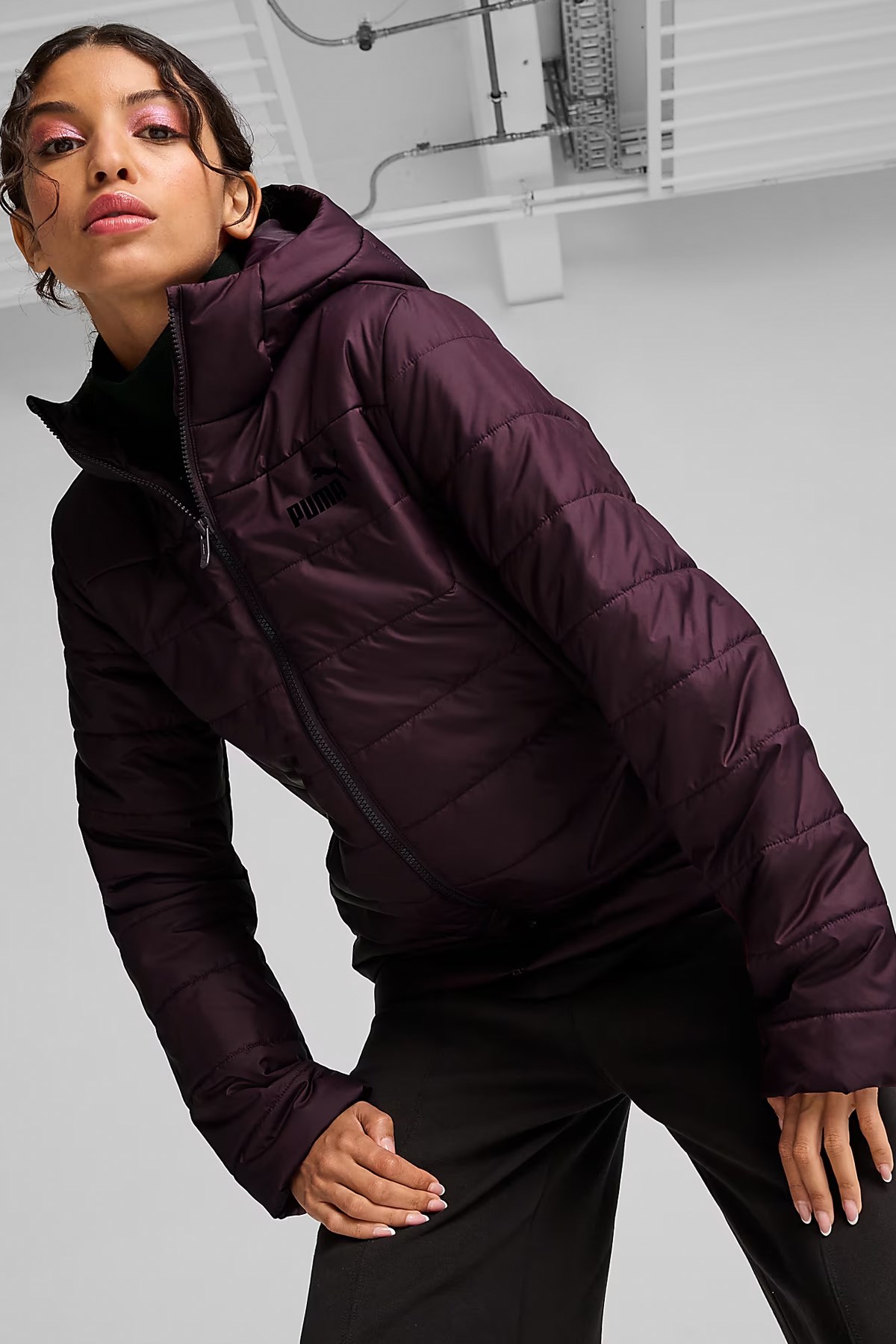 Puma Ess Padded Kadın Mont 84894044 Mor