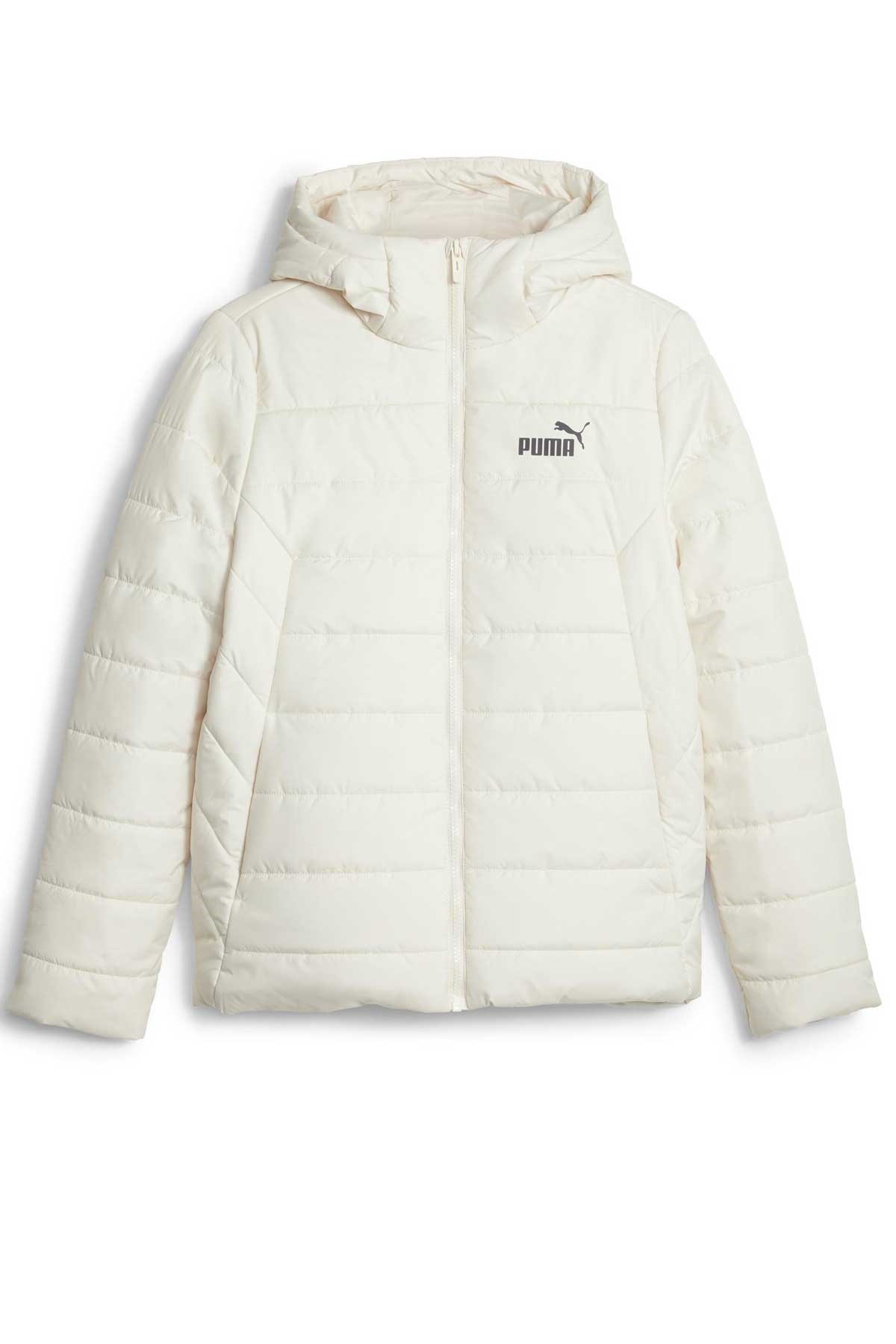 Puma Ess Hooded Kadın Mont 84894087 Beyaz