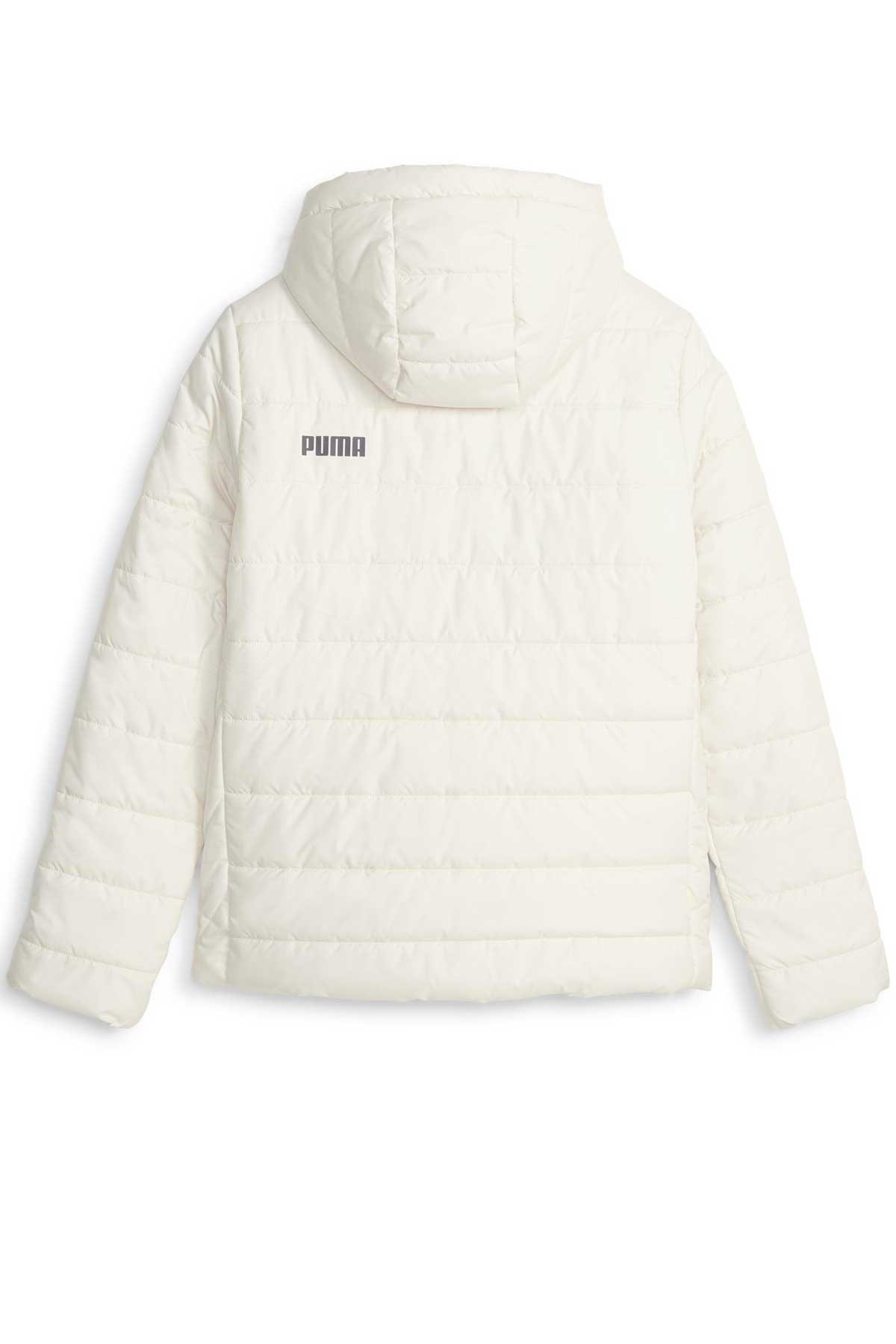 Puma Ess Hooded Kadın Mont 84894087 Beyaz