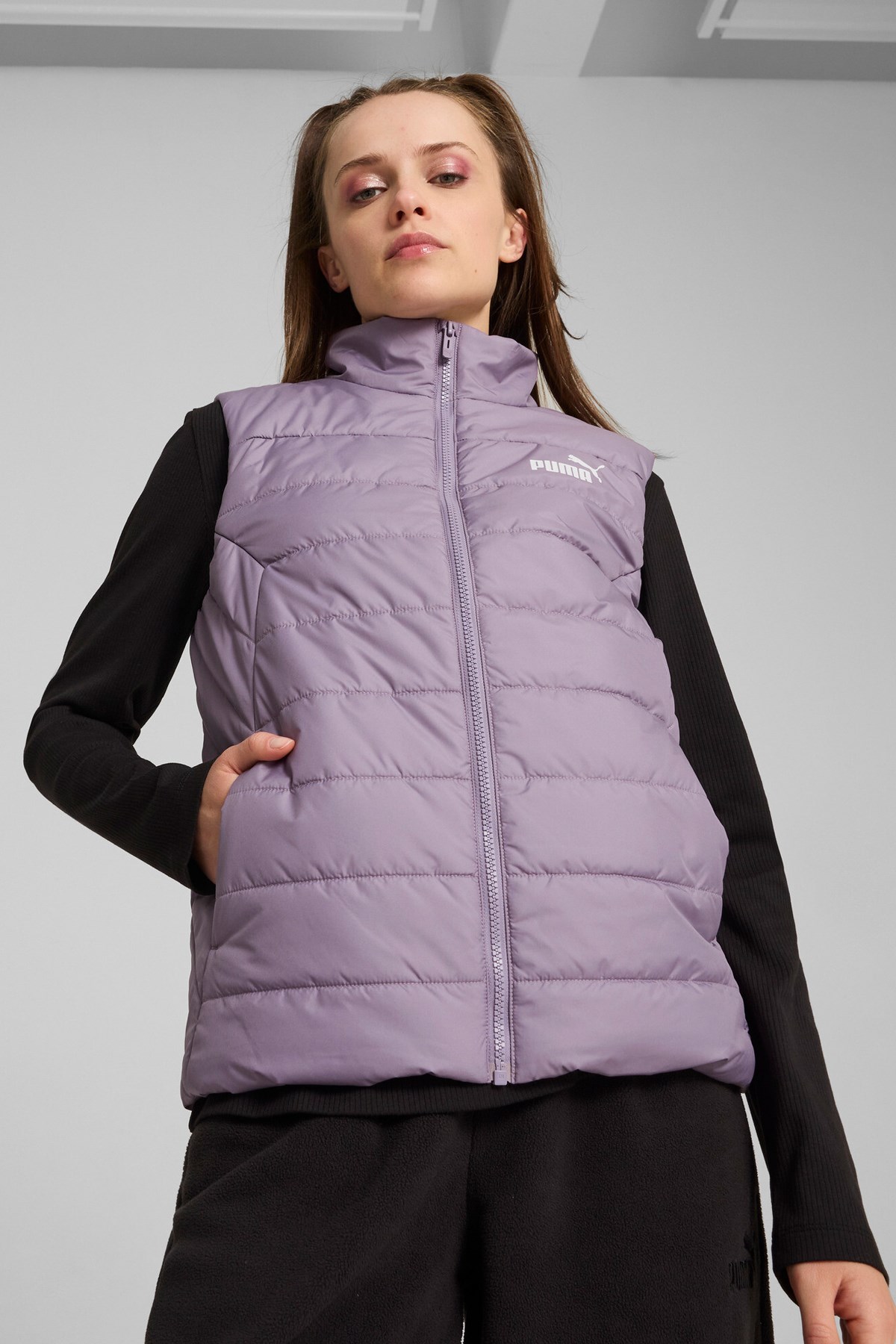 Puma Ess Padded Kadın Yelek 84894130 Mor