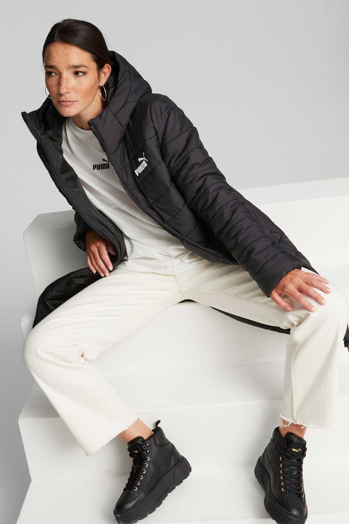 Puma Ess Hooded Kadın Mont 84894201 Siyah