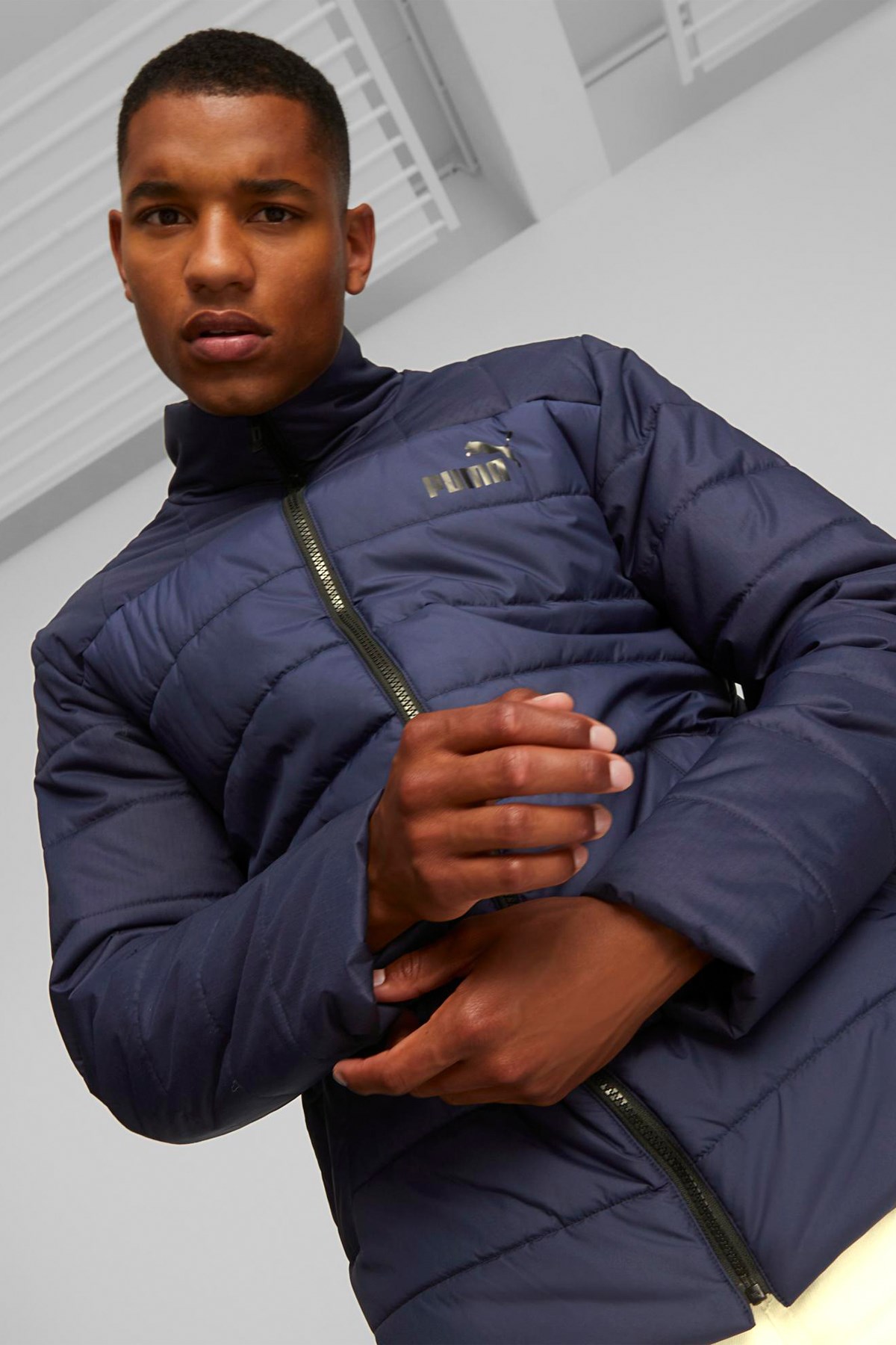 Puma Ess+ Erkek Şişme Mont 84934906 Lacivert