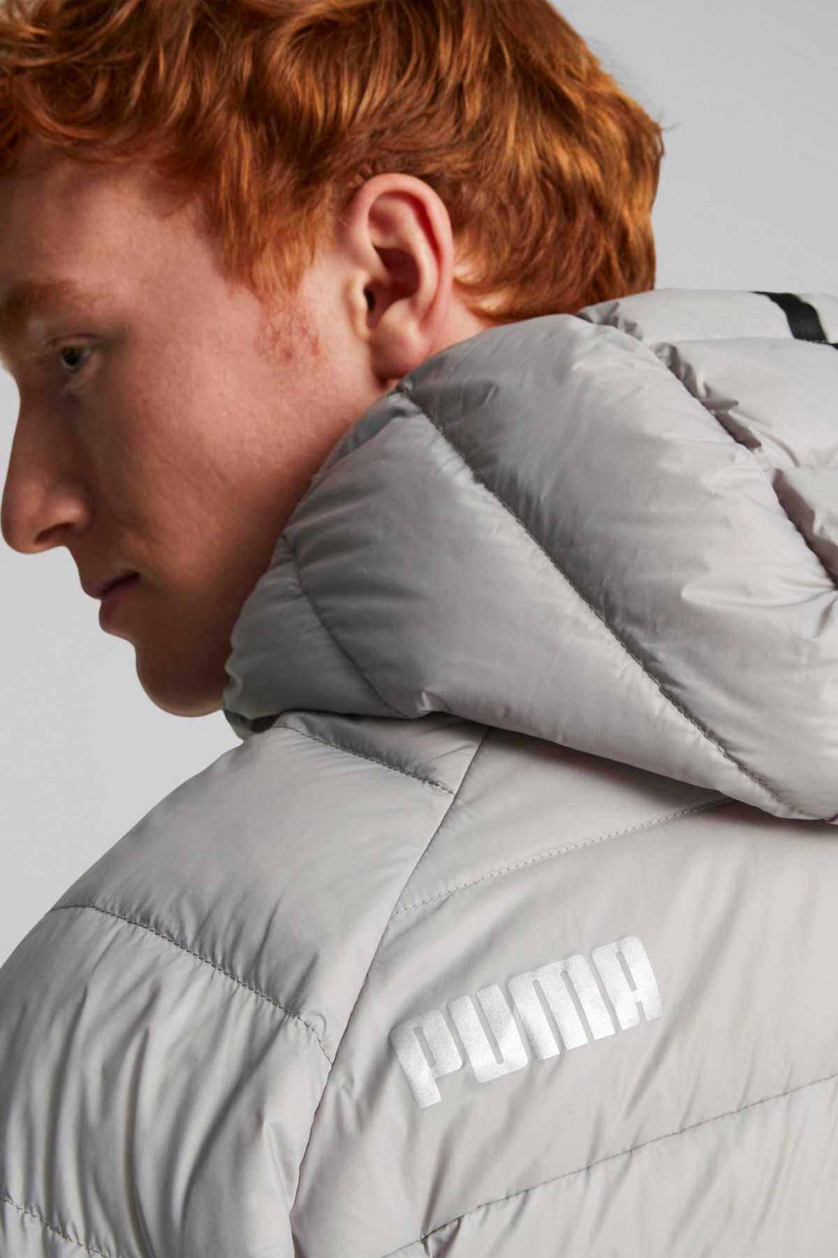 Puma Packlite Hooded Erkek Mont 84935514 Gri