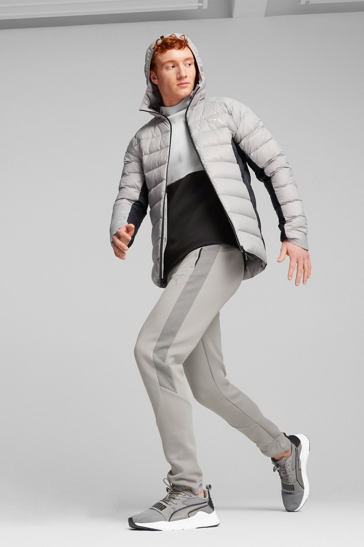 Puma Packlite Hooded Erkek Mont 84935514 Gri