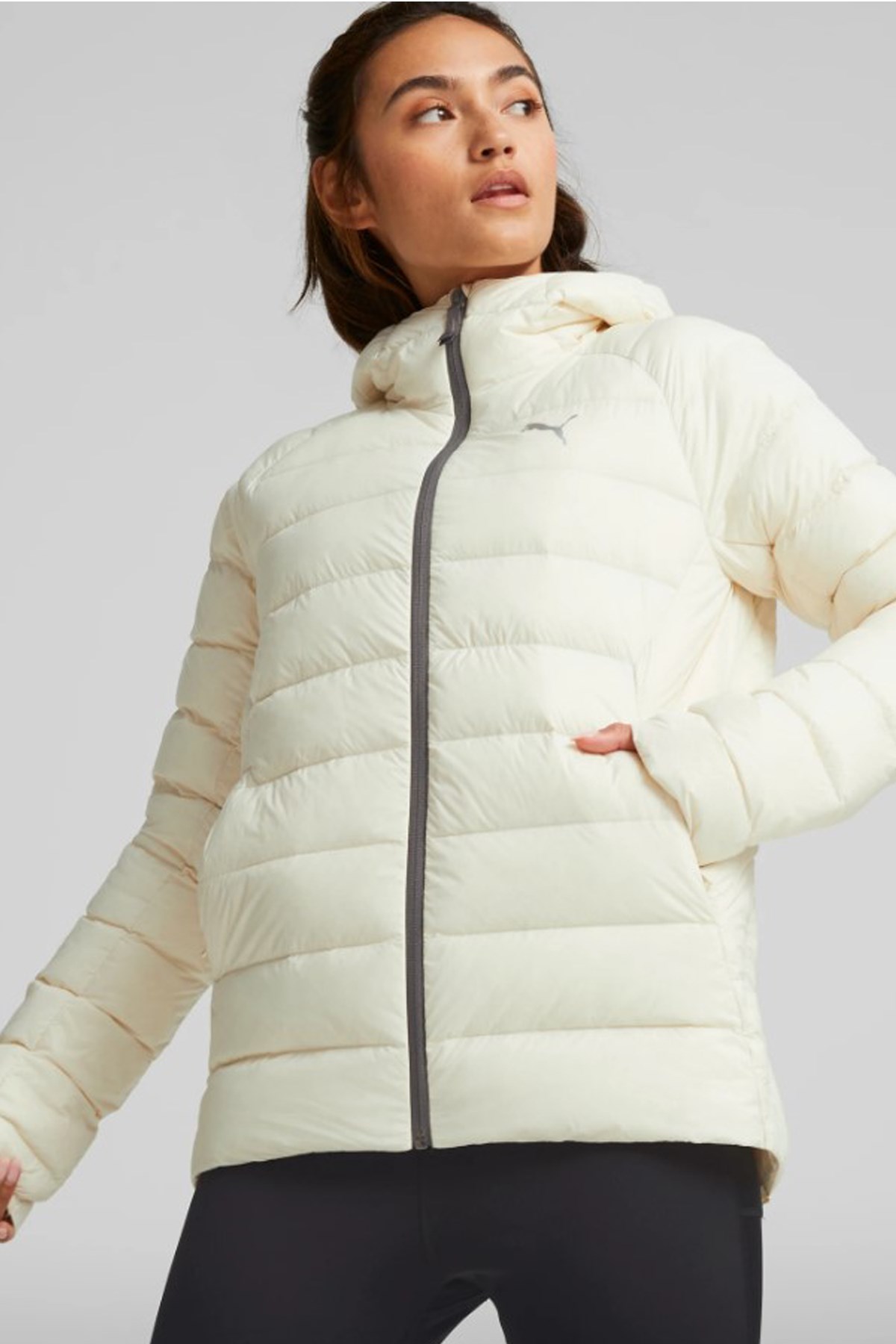 Puma Packlite Hooded Kadın Mont 84940765 Beyaz