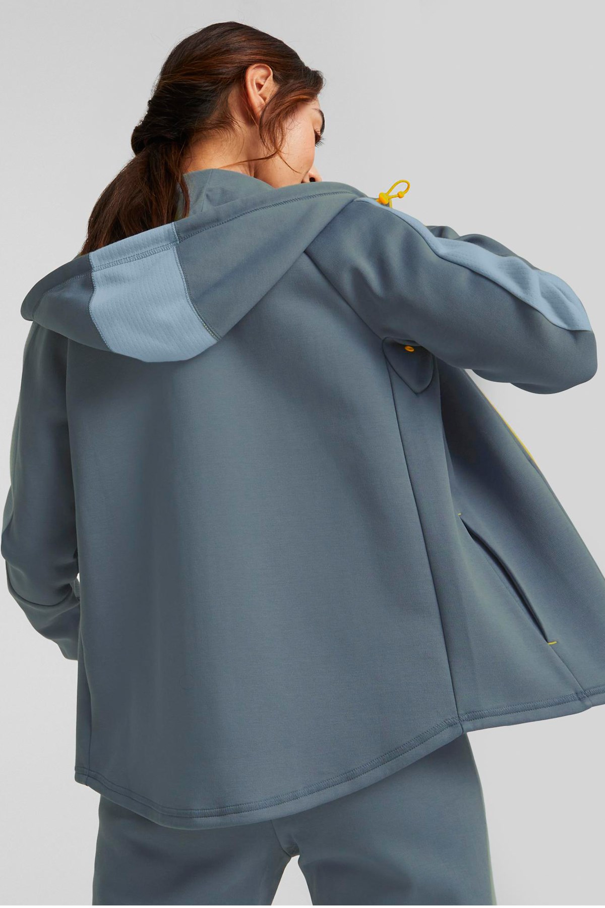 Puma Evostripe Full-Zip Kadın Sweatshirt 84980918 Mavi