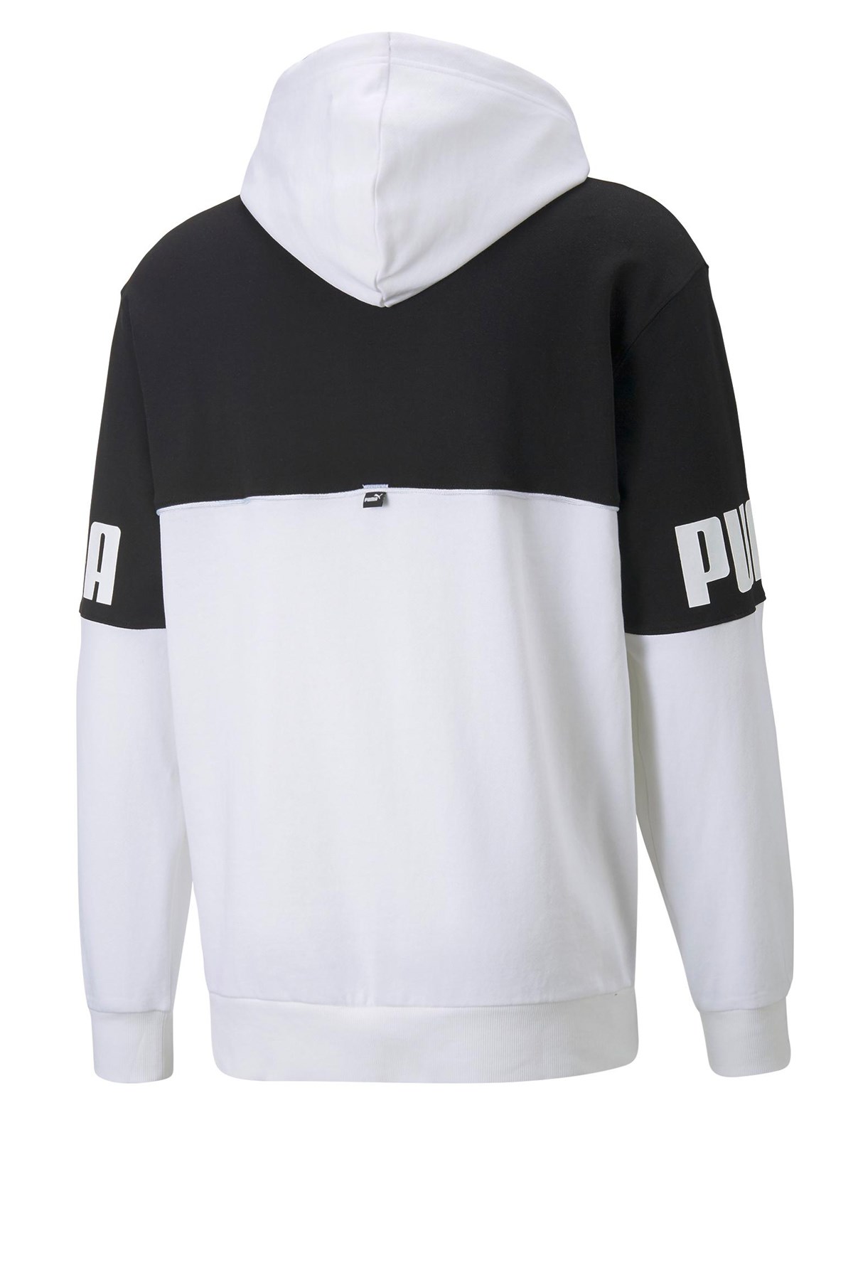 Puma power Colorblock Erkek Sweatshirt 84981202 Beyaz