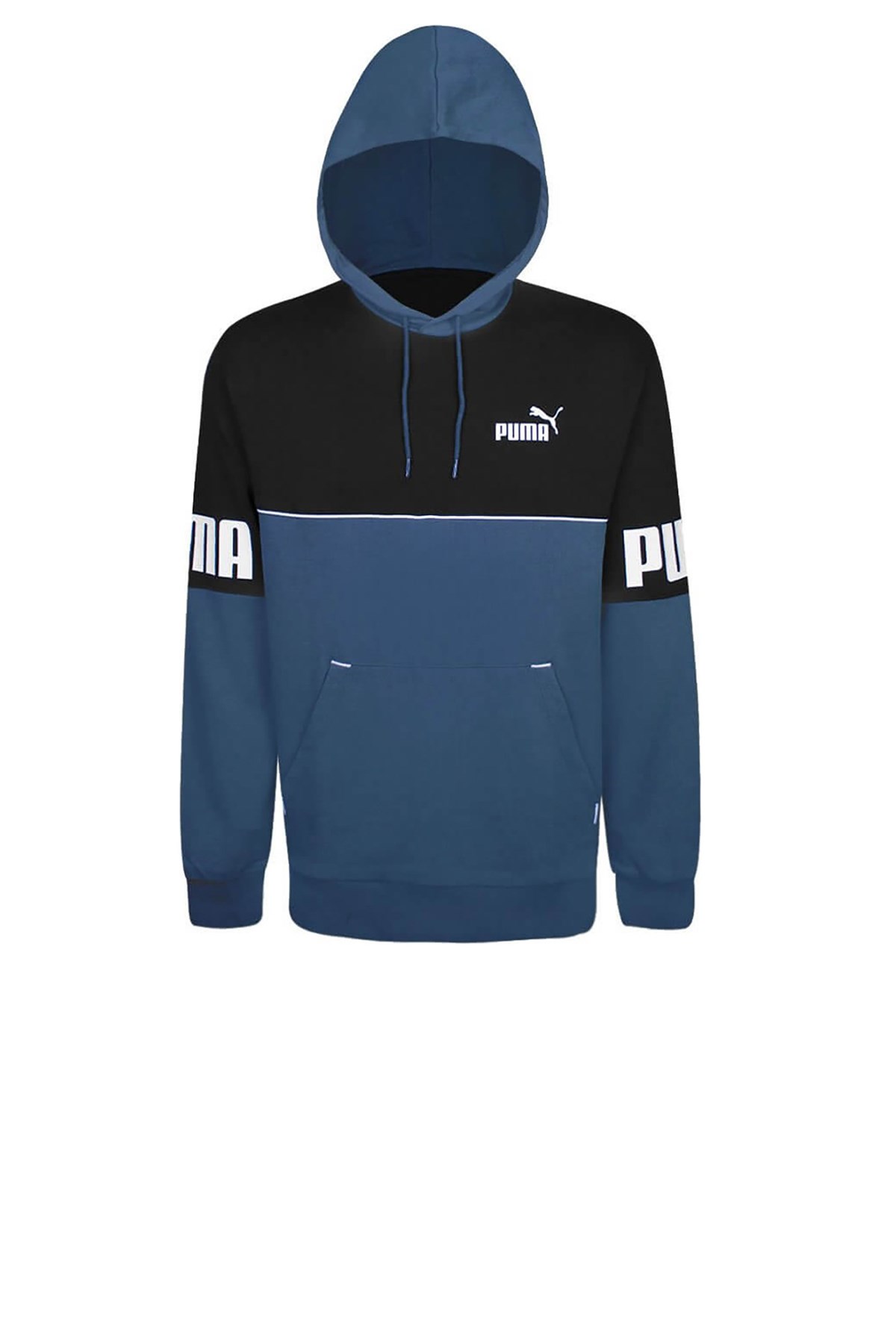 Puma power Colorblock Erkek Sweatshirt 84981217 Mavi