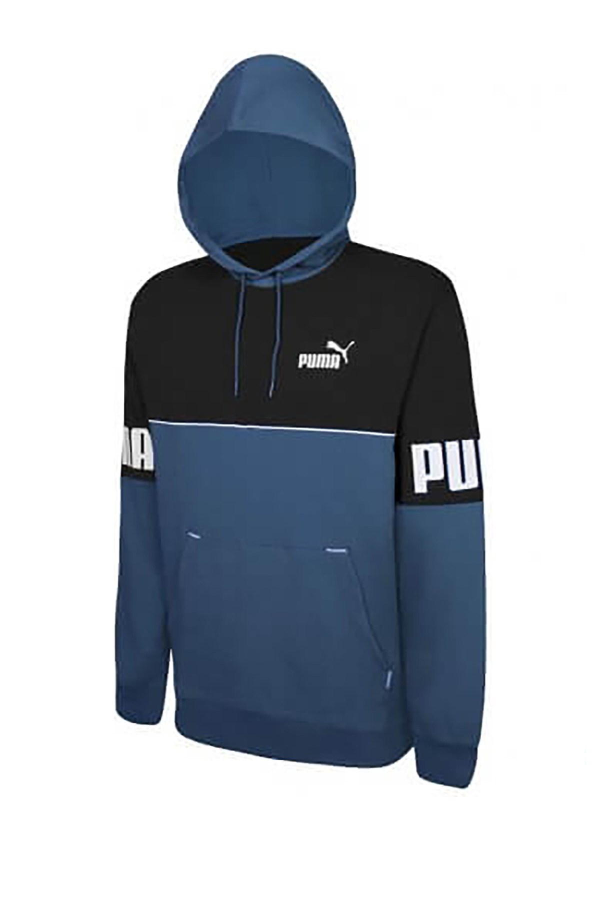 Puma power Colorblock Erkek Sweatshirt 84981217 Mavi