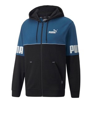 Puma power Colorblock Full-Zip Erkek Sweatshirt 84984217 Mavi